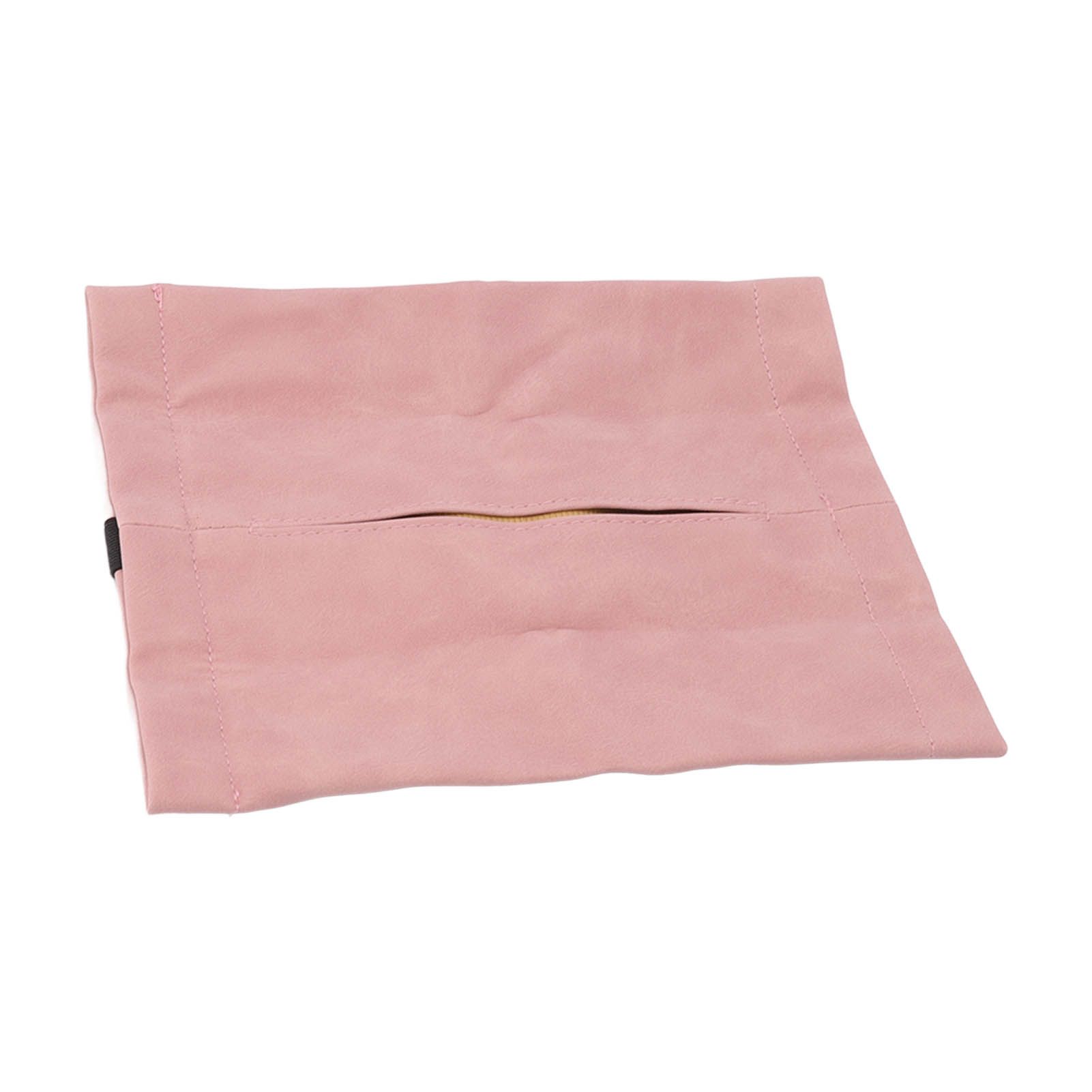 Car Tissue Holder Soft Wearable Odorless Plush Wipes Case Car Napkin Dispenser for Visor Backseat Pink - Image 8