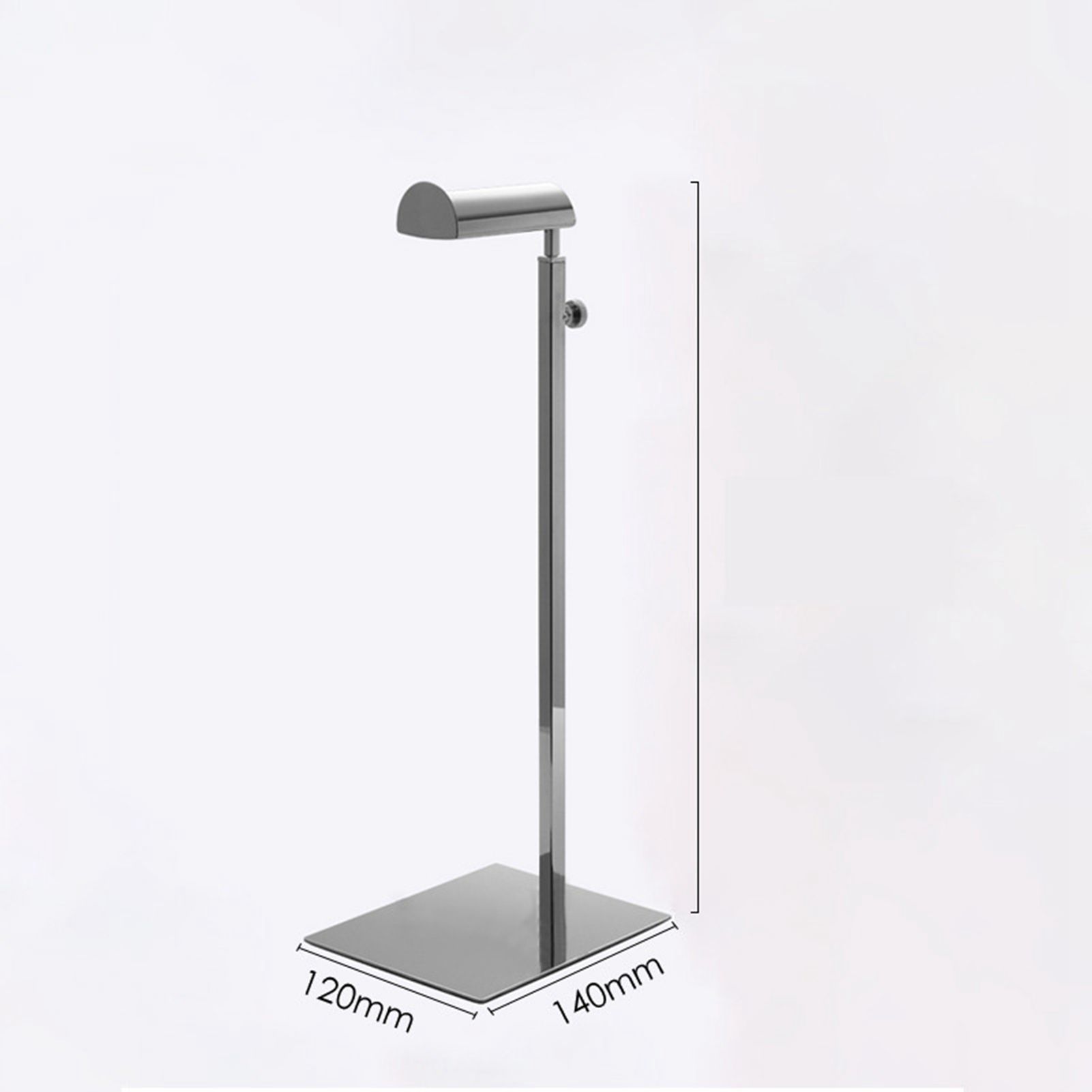 Handbag Display Stand Stainless Steel Height Adjustable Single Hook Purse Metal Holder Stand Type 1 - Image 5