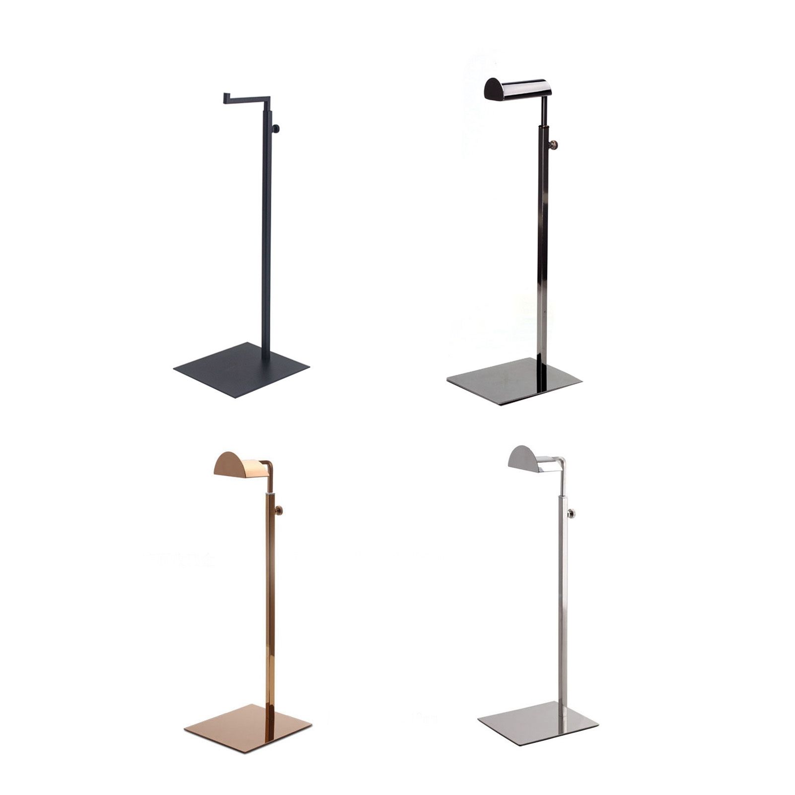 Handbag Display Stand Stainless Steel Height Adjustable Single Hook Purse Metal Holder Stand Type 3 - Image 2