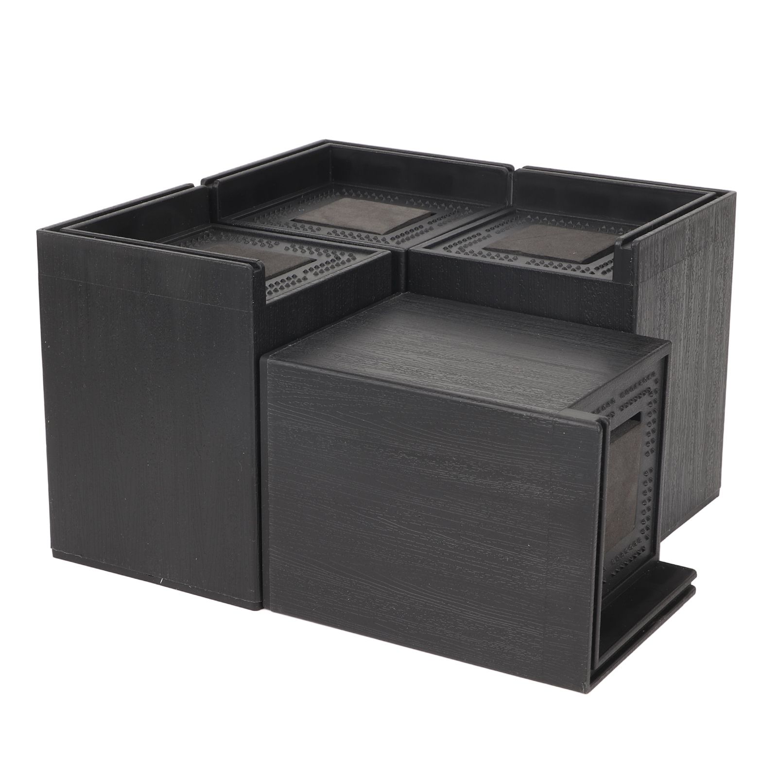 4PCS Sofa Risers Square 4in Porose Bed Lifts Furniture Risers for Fixing Small Pointy Feet Black - Image 2