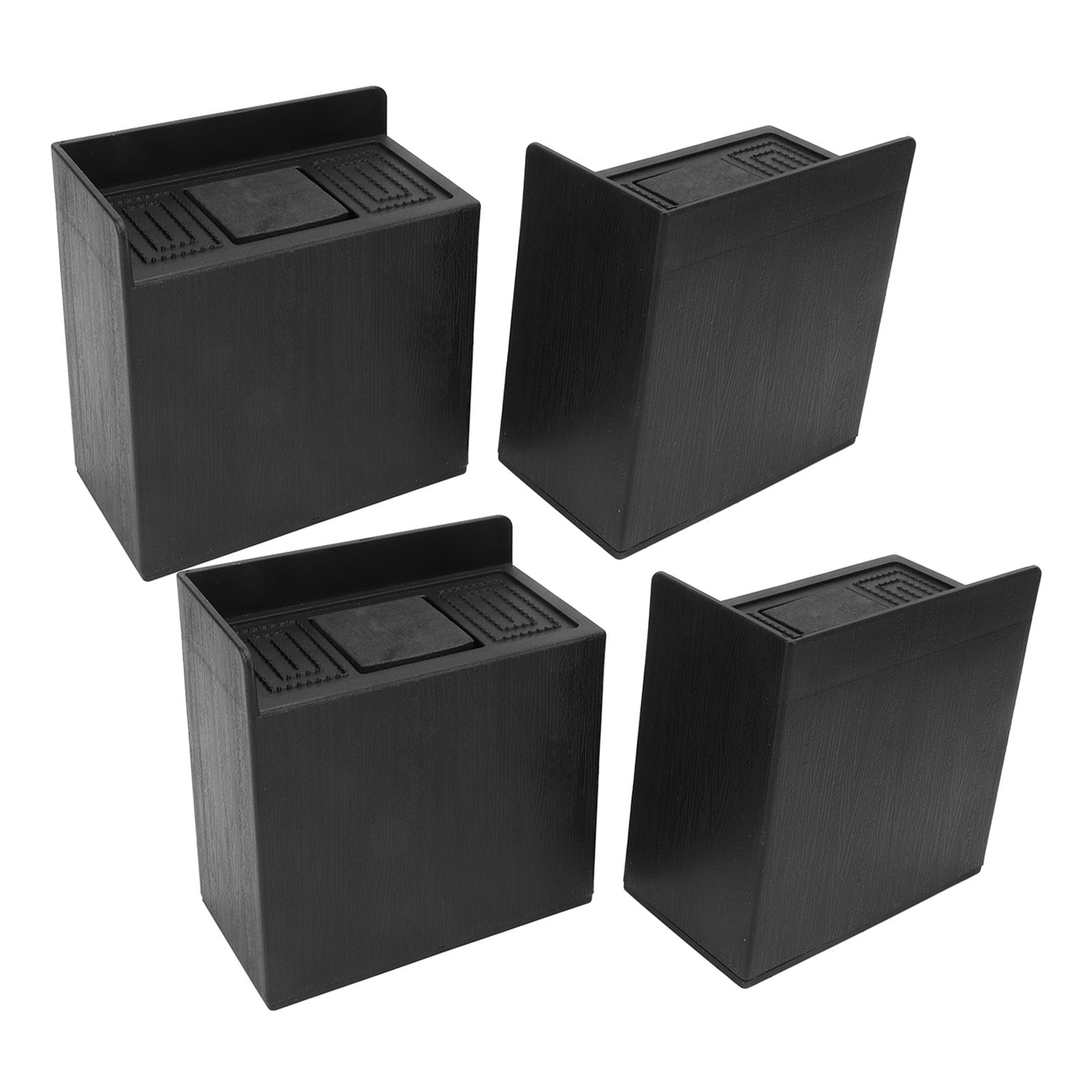 4 PCS 4in L Shaped Anti Vibration Pads Rectangular Non Slip Foot Pad Bed Risers for Washing Machine Sofa Furniture - Image 6