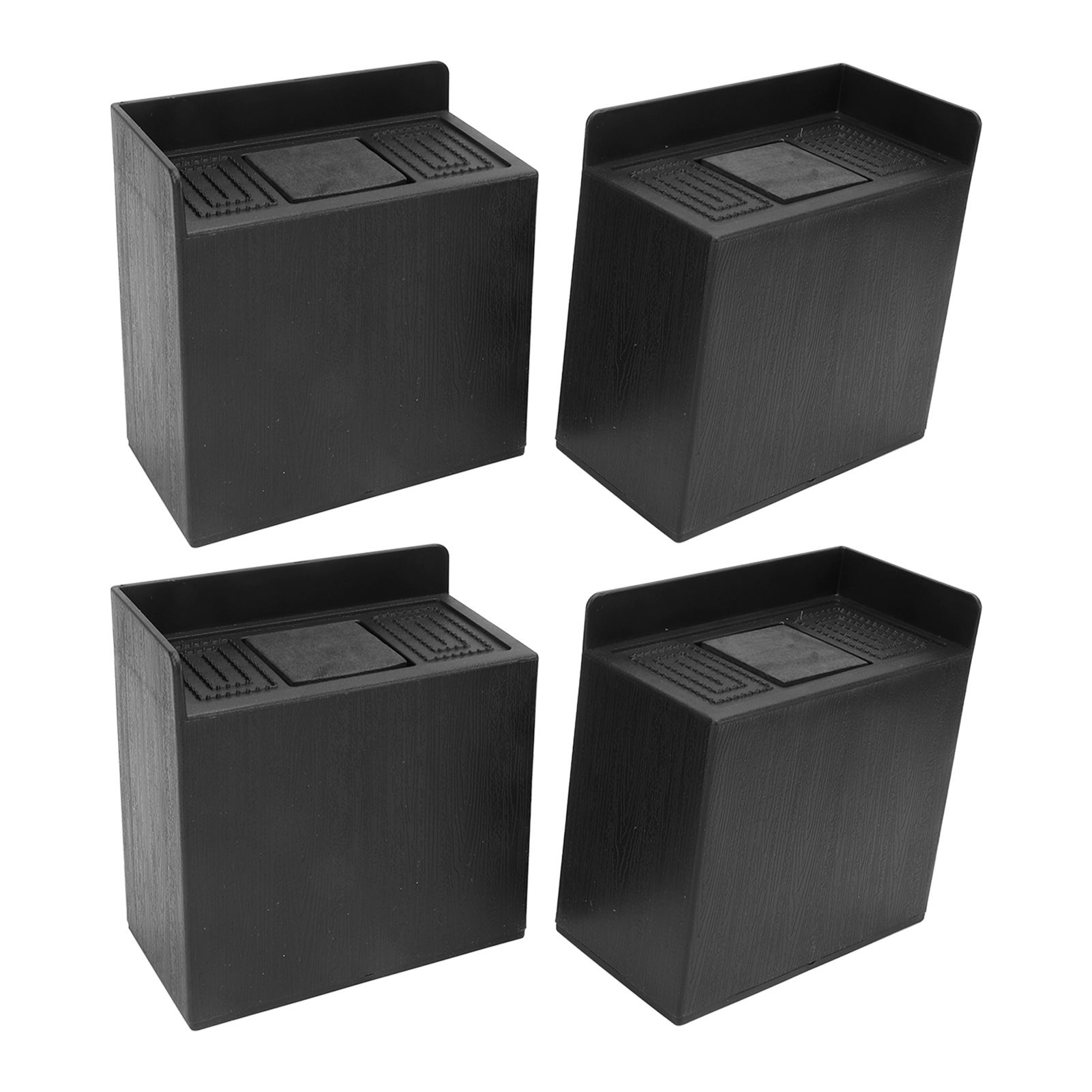 4 PCS 4in L Shaped Anti Vibration Pads Rectangular Non Slip Foot Pad Bed Risers for Washing Machine Sofa Furniture - Image 7
