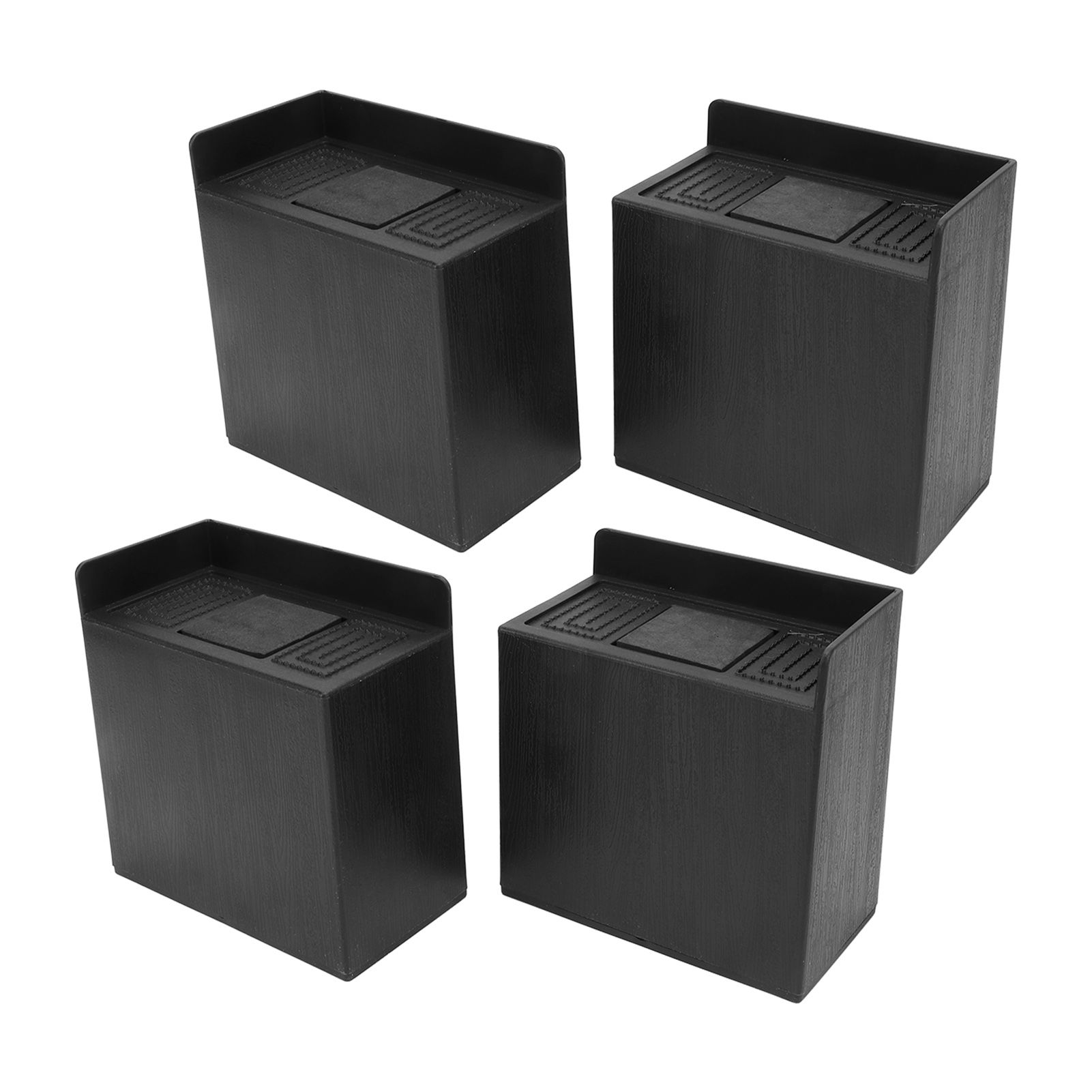 4 PCS 4in L Shaped Anti Vibration Pads Rectangular Non Slip Foot Pad Bed Risers for Washing Machine Sofa Furniture - Image 8