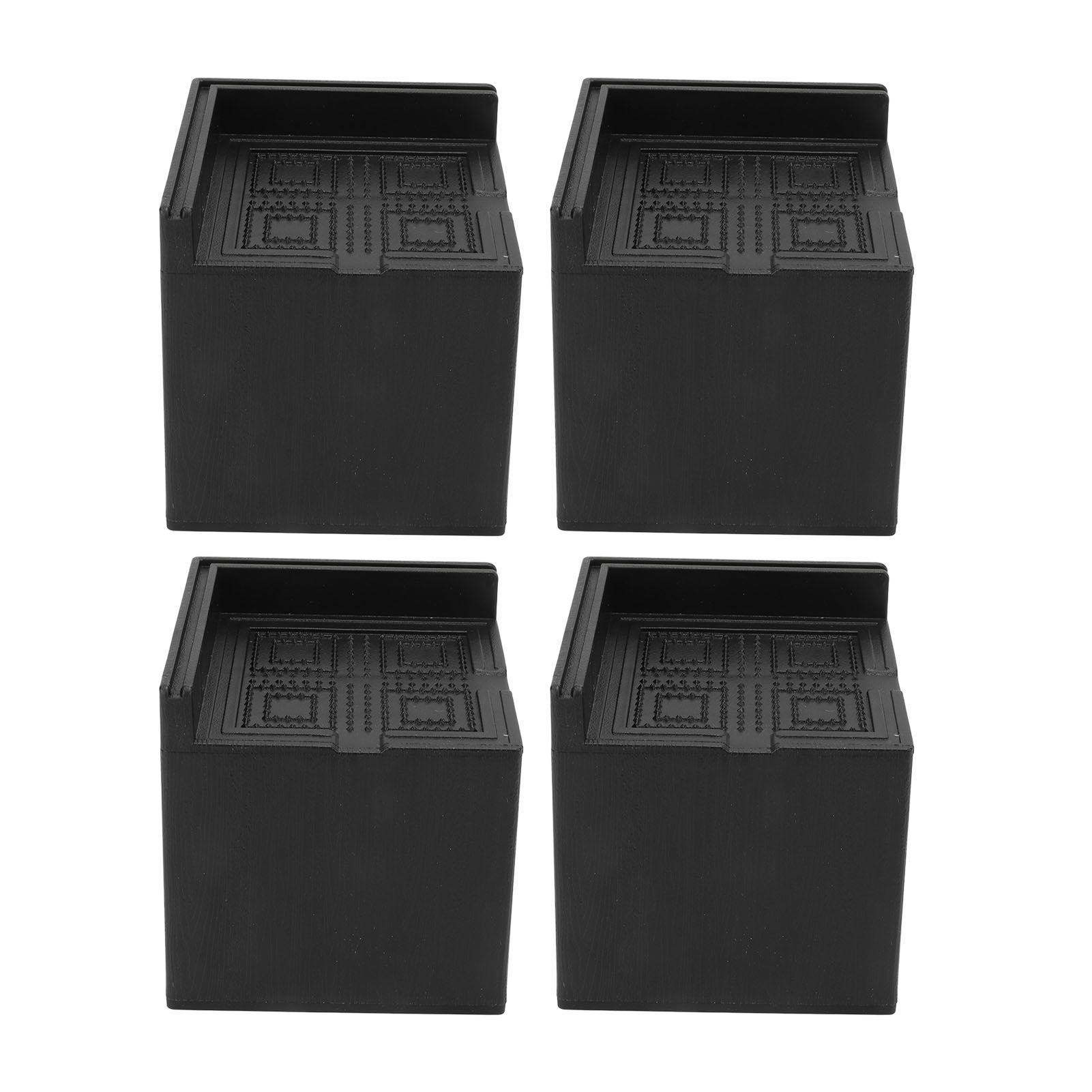 4Pcs Furniture Risers Plastic EVA Square 3in Support Up to 2200LBS for Washing Machine Bed Couch Table Sofa - Image 3