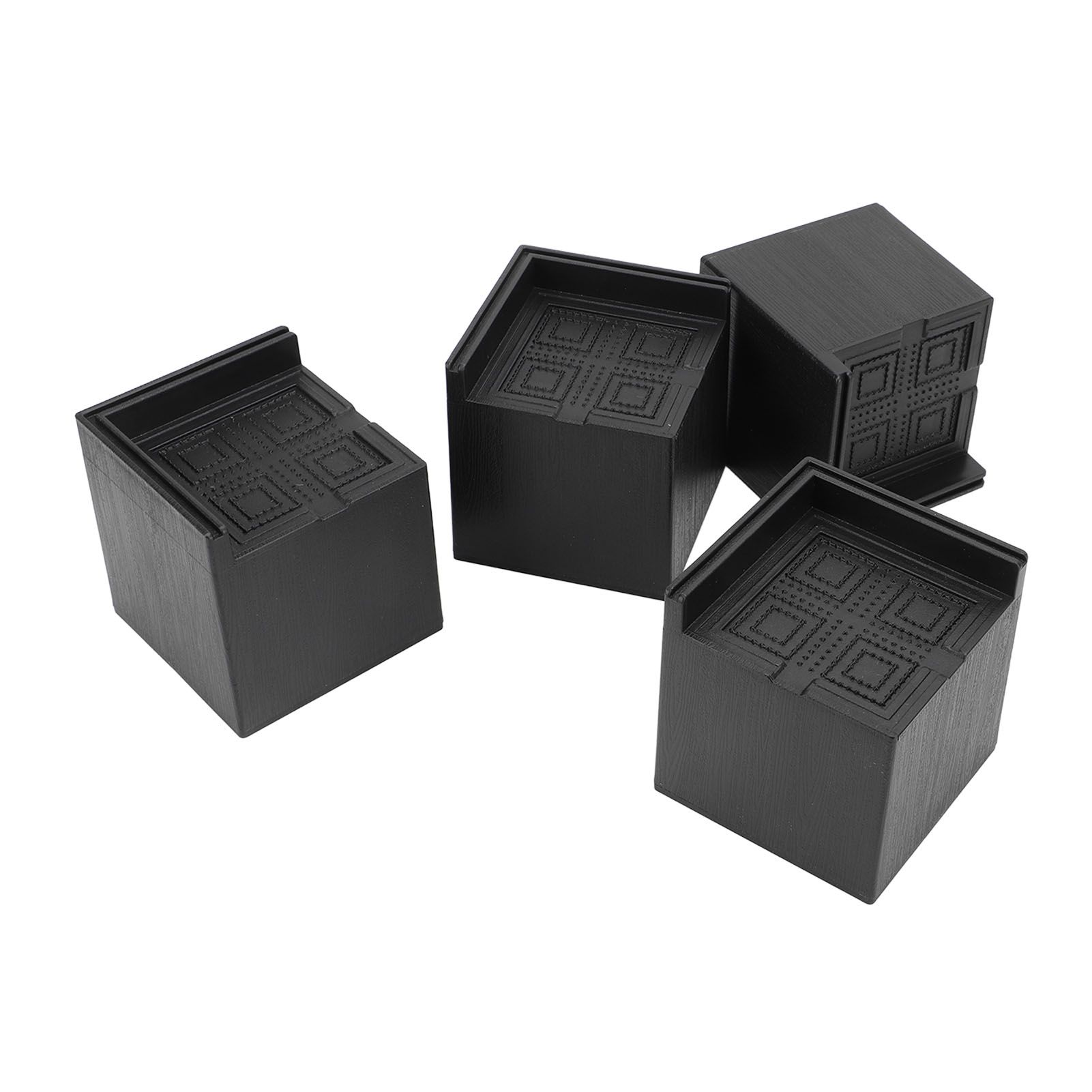 4Pcs Furniture Risers Plastic EVA Square 3in Support Up to 2200LBS for Washing Machine Bed Couch Table Sofa - Image 4