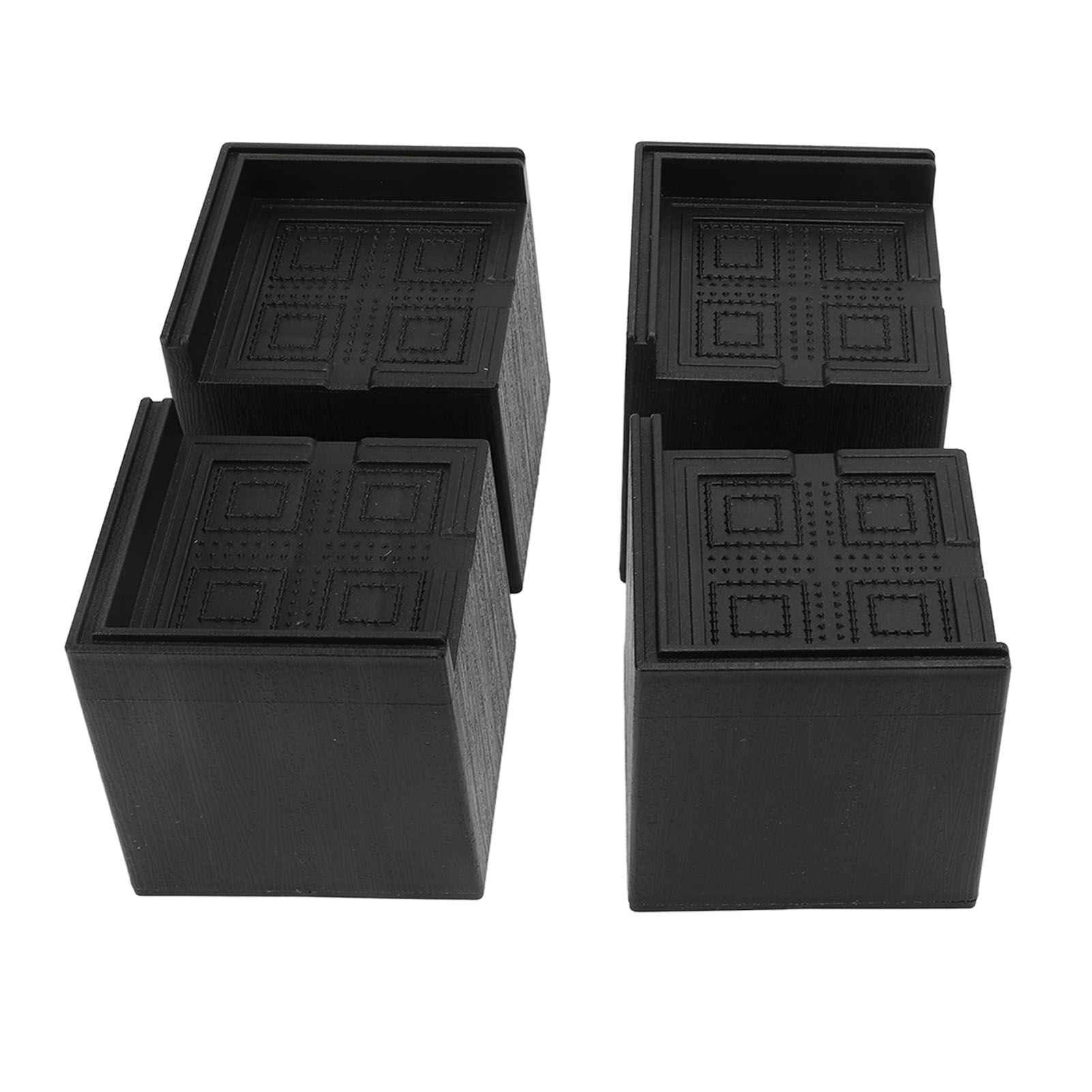 4Pcs Furniture Risers Plastic EVA Square 3in Support Up to 2200LBS for Washing Machine Bed Couch Table Sofa - Image 6
