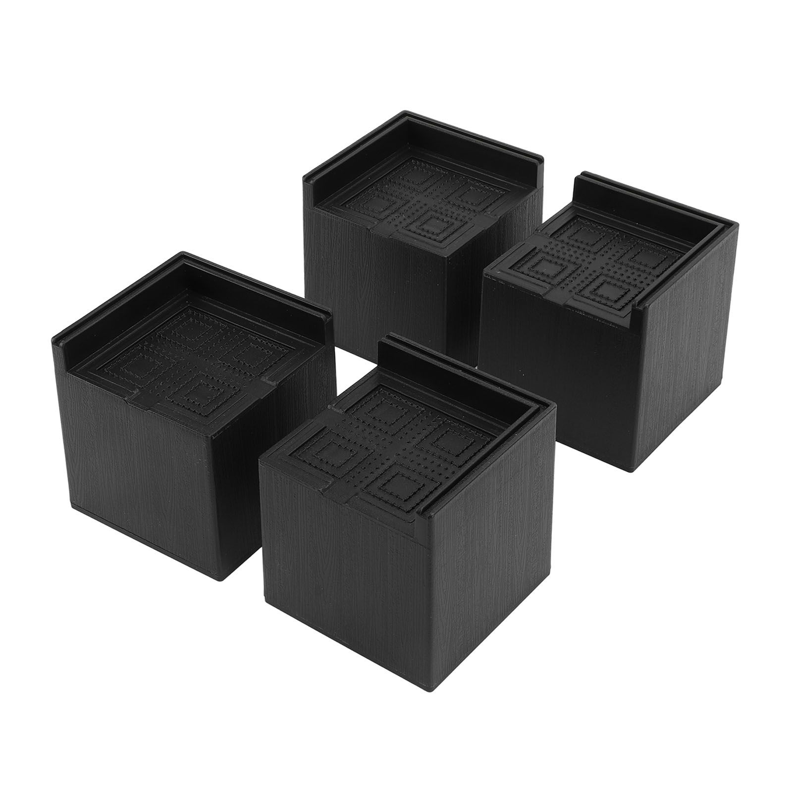 4Pcs Furniture Risers Plastic EVA Square 3in Support Up to 2200LBS for Washing Machine Bed Couch Table Sofa - Image 8