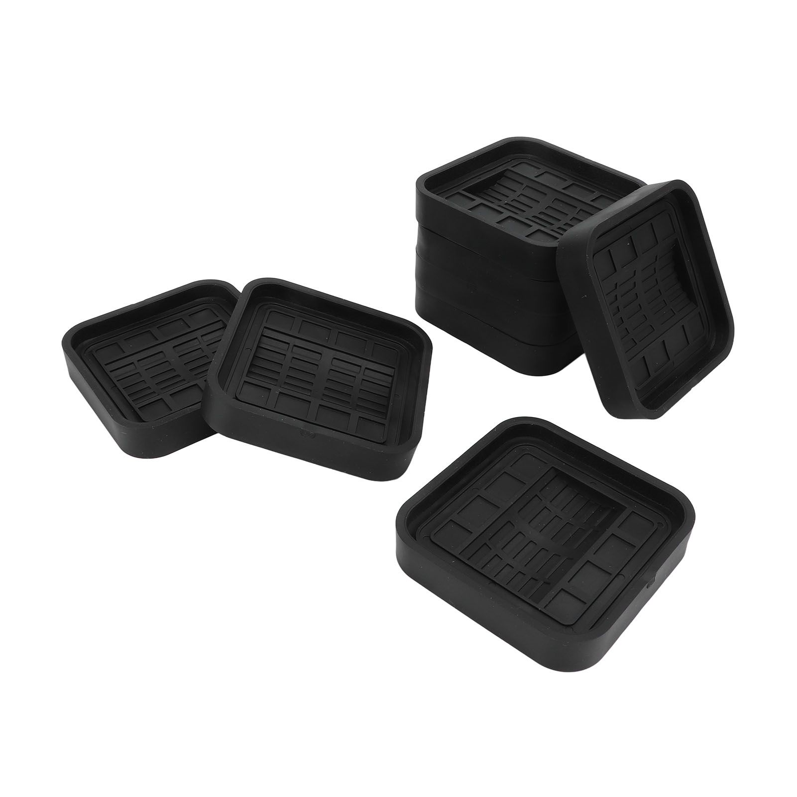 8pcs Wheel Stoppers Rubber Universal Scratch Proof Bed Sofa Caster Cups for Furniture - Image 4