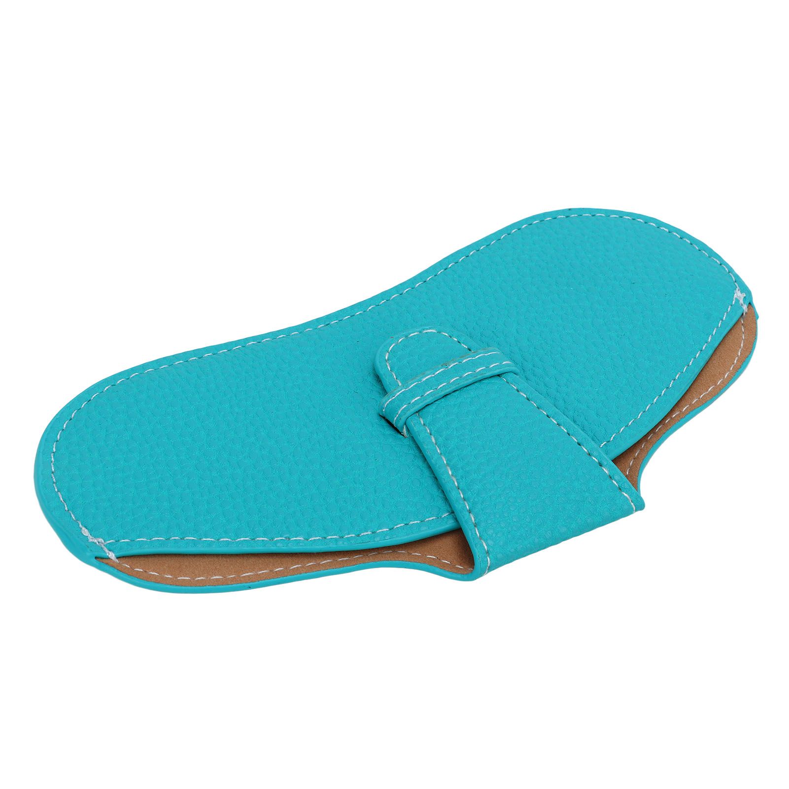 Leather Sunglasses Case Portable PU Leather Eyeglass Case Leather Wear Resistant Simple Eyeglass Case for Sunglasses Blue - Image 6