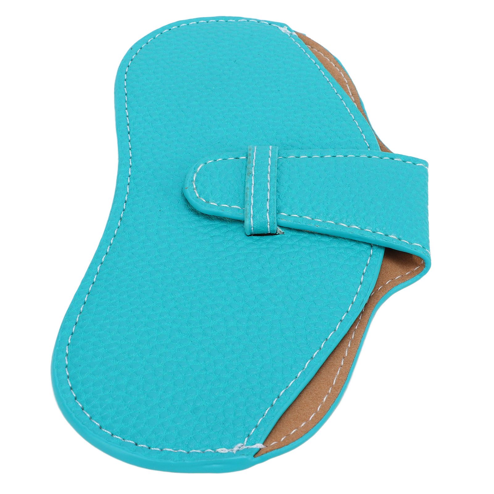 Leather Sunglasses Case Portable PU Leather Eyeglass Case Leather Wear Resistant Simple Eyeglass Case for Sunglasses Blue - Image 7