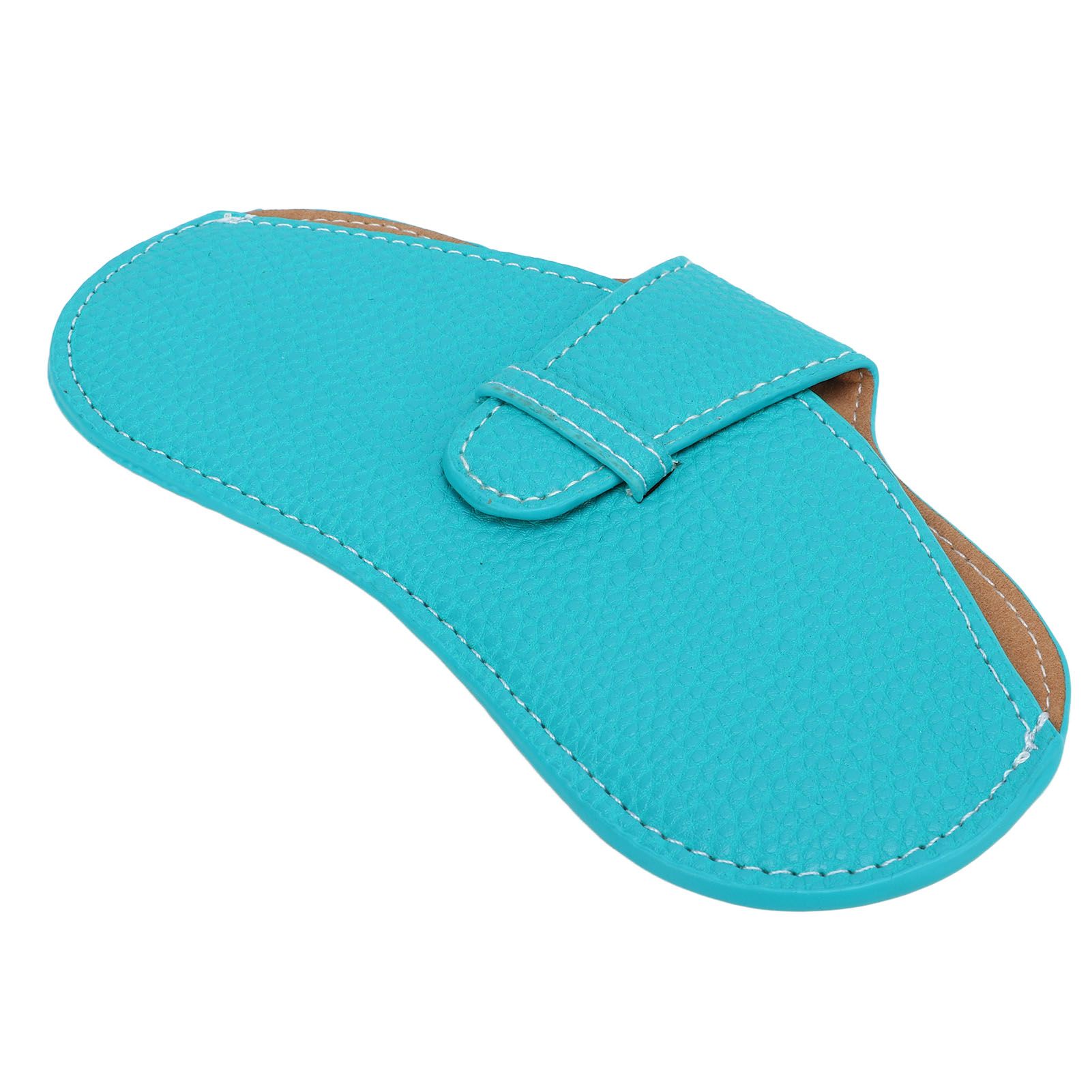 Leather Sunglasses Case Portable PU Leather Eyeglass Case Leather Wear Resistant Simple Eyeglass Case for Sunglasses Blue - Image 8