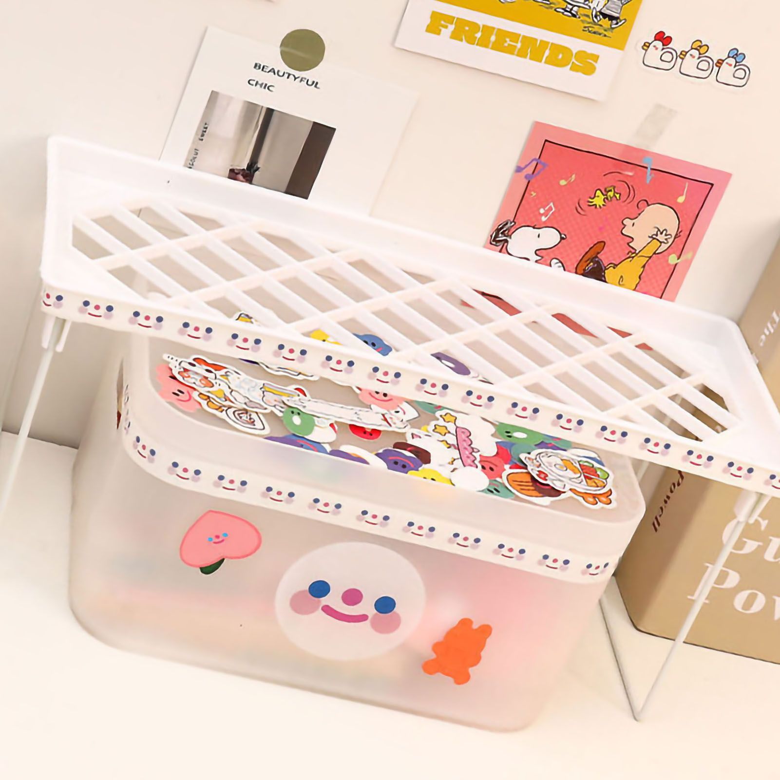 Desktop Foldable Shelf Space Saving Home Desk Storage Layered Rack for Dormitory Office School Small 34x14x16cm / 13.4x5.5x6.3in - Image 3