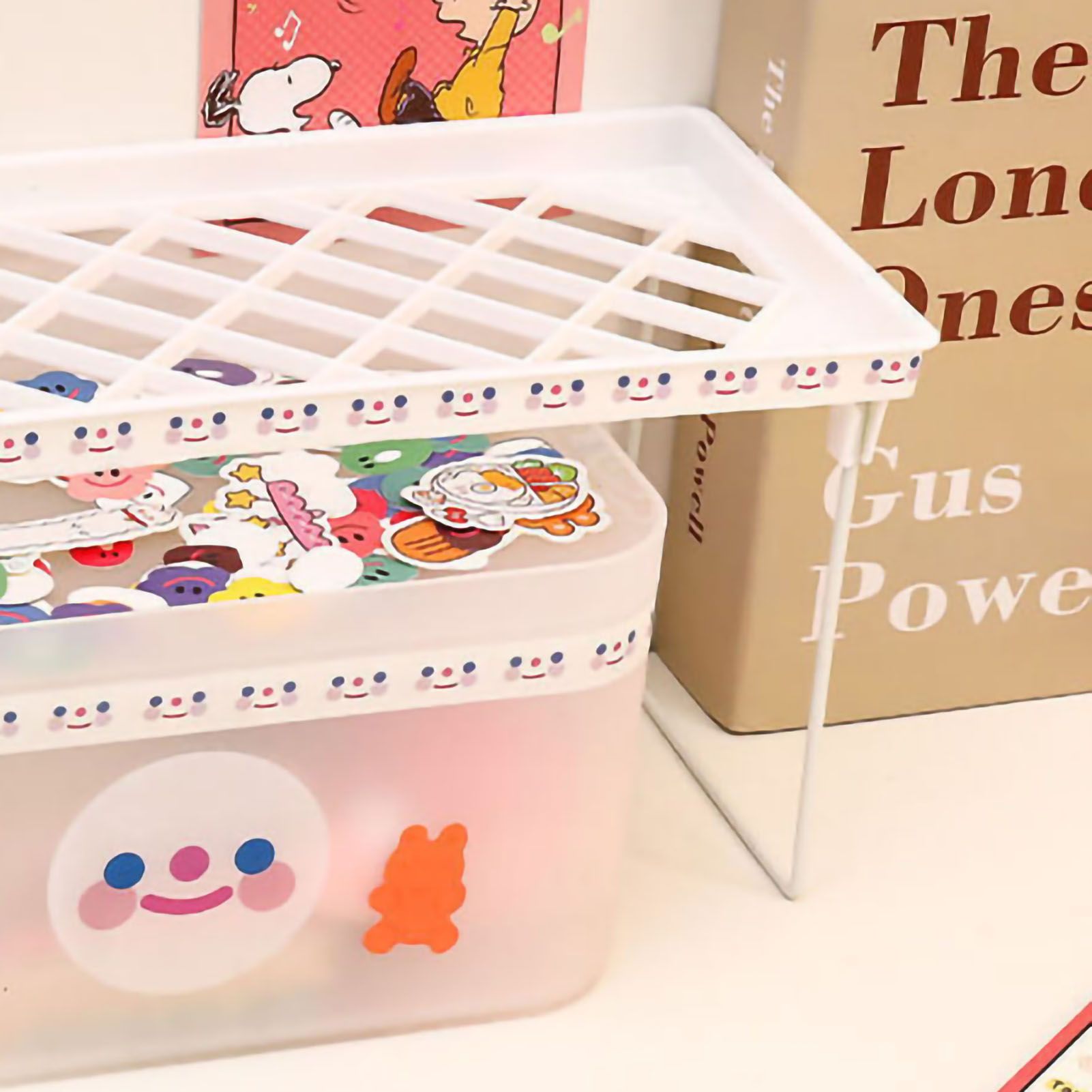 Desktop Foldable Shelf Space Saving Home Desk Storage Layered Rack for Dormitory Office School Small 34x14x16cm / 13.4x5.5x6.3in - Image 4