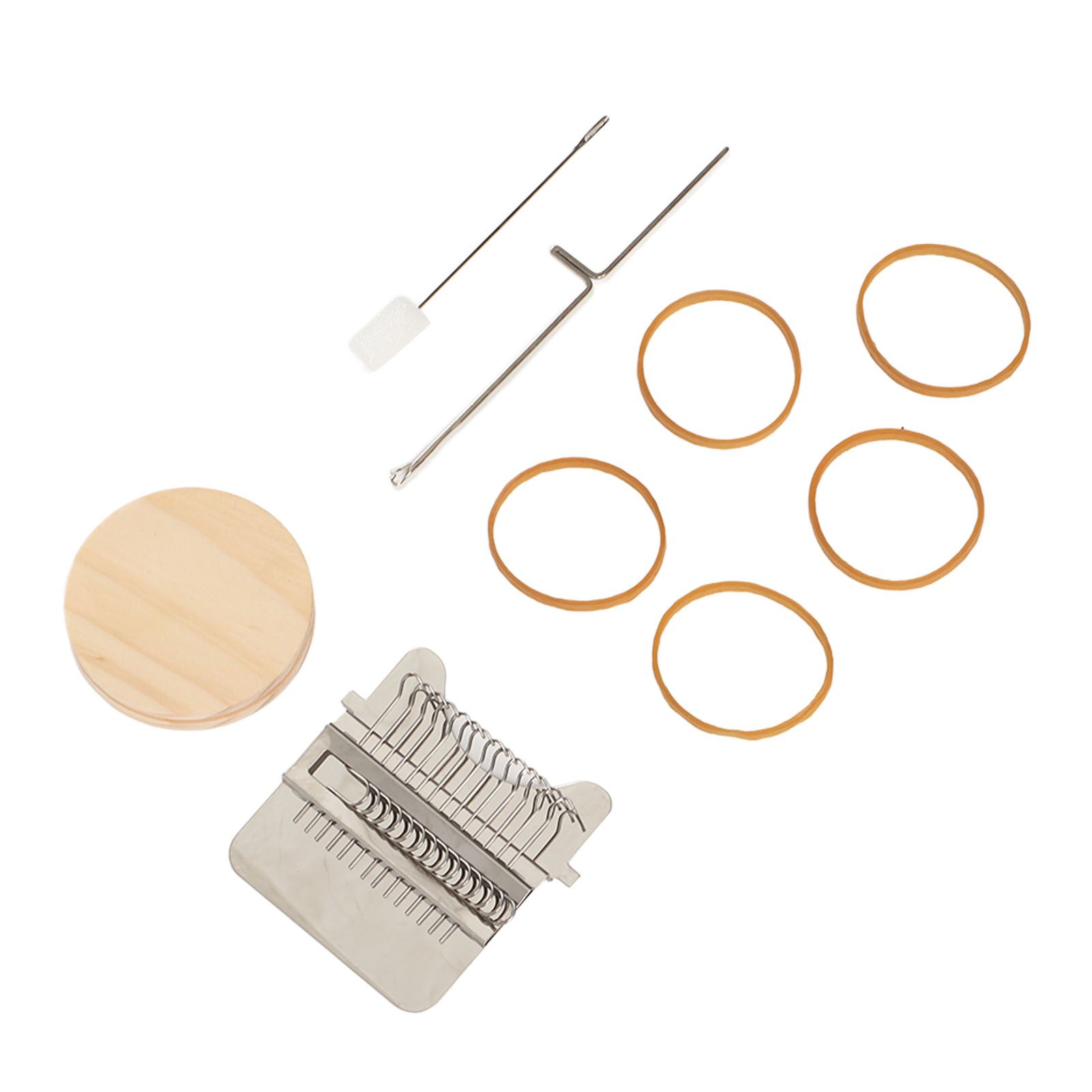 Small Weaving Loom Stainless Steel Pine Household Stitching Mending Tool for Clothes Socks - Image 3