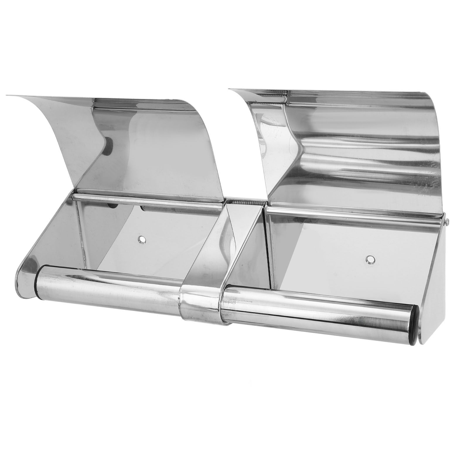 Toilet Paper Holder 304 Stainless Steel Wall Mounted With Lock and Cover Waterproof Bathroom Roll Tissue Holder - Image 3