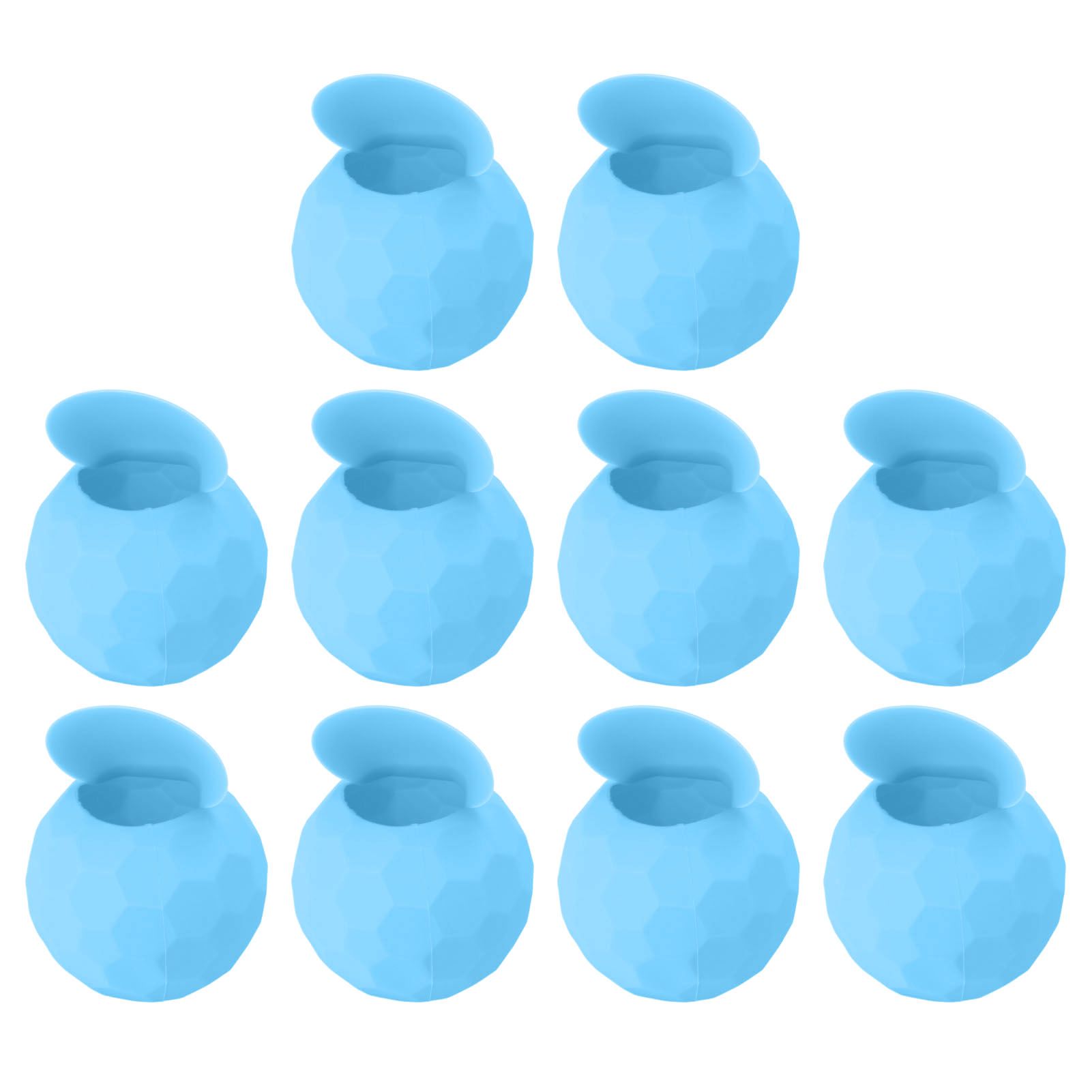 10 Pcs Reusable Water Balloons Silicone Water Balloons Self Sealing Quick Fill Summer Pool Beach Party Game Toy Light Blue - Image 1