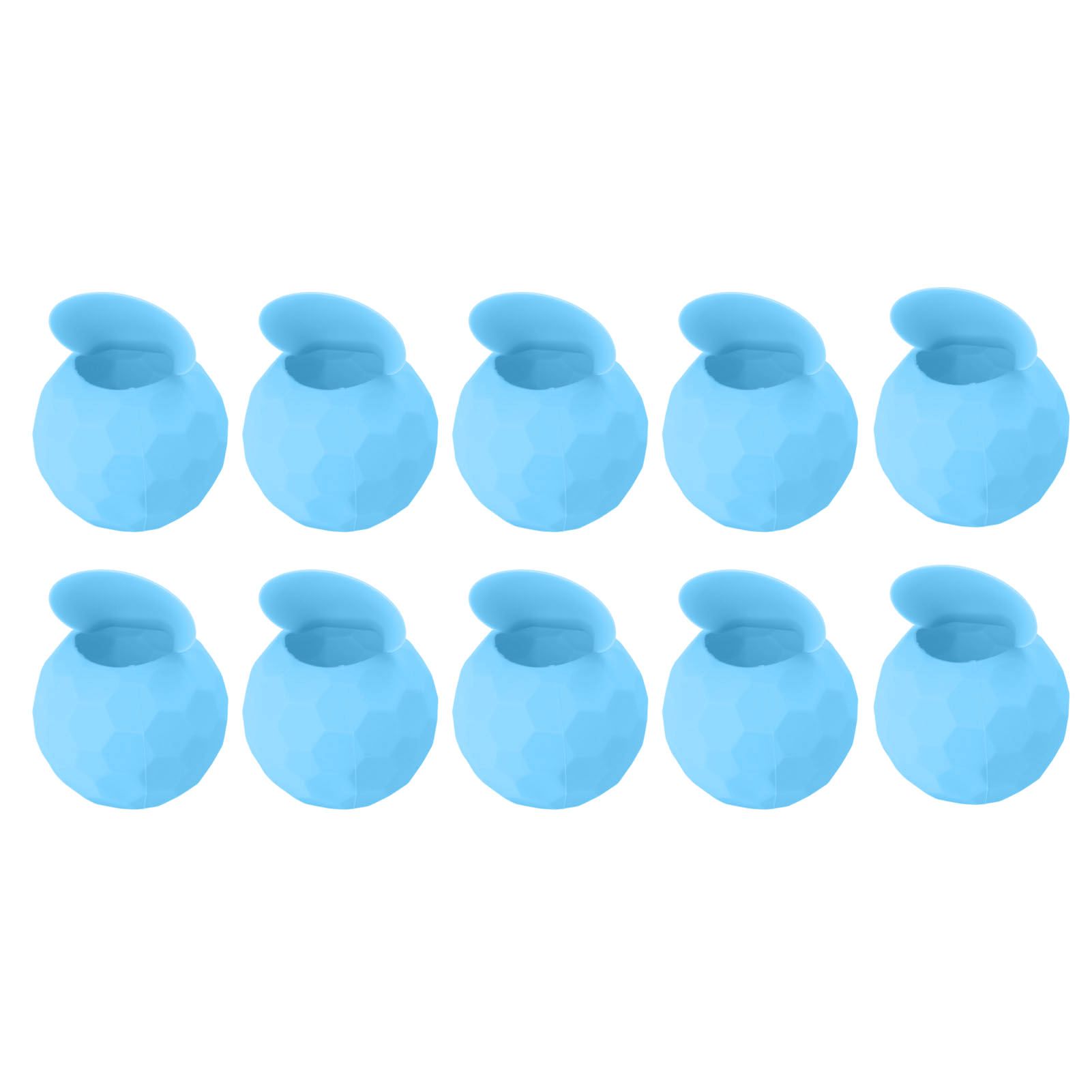 10 Pcs Reusable Water Balloons Silicone Water Balloons Self Sealing Quick Fill Summer Pool Beach Party Game Toy Light Blue - Image 2