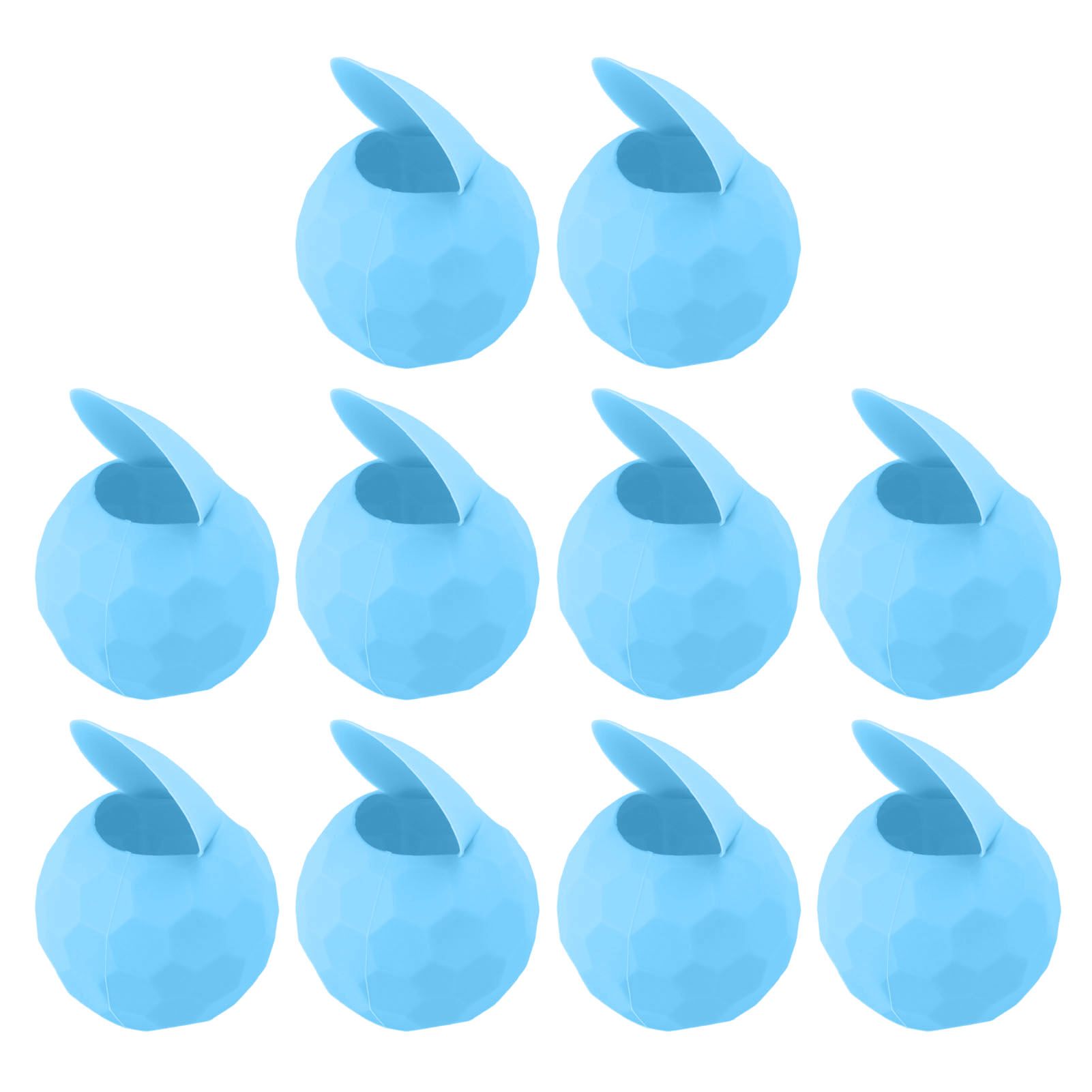 10 Pcs Reusable Water Balloons Silicone Water Balloons Self Sealing Quick Fill Summer Pool Beach Party Game Toy Light Blue - Image 8
