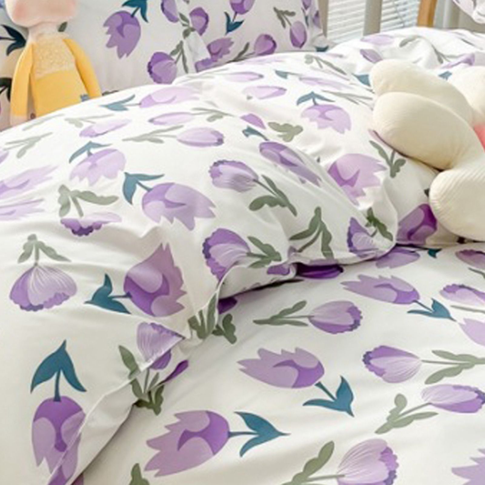 Home Bed Set 4pcs Thickened Brushed Simple Style Breathable Skin Friendly Cotton Bedding Comforter Sets - Image 2