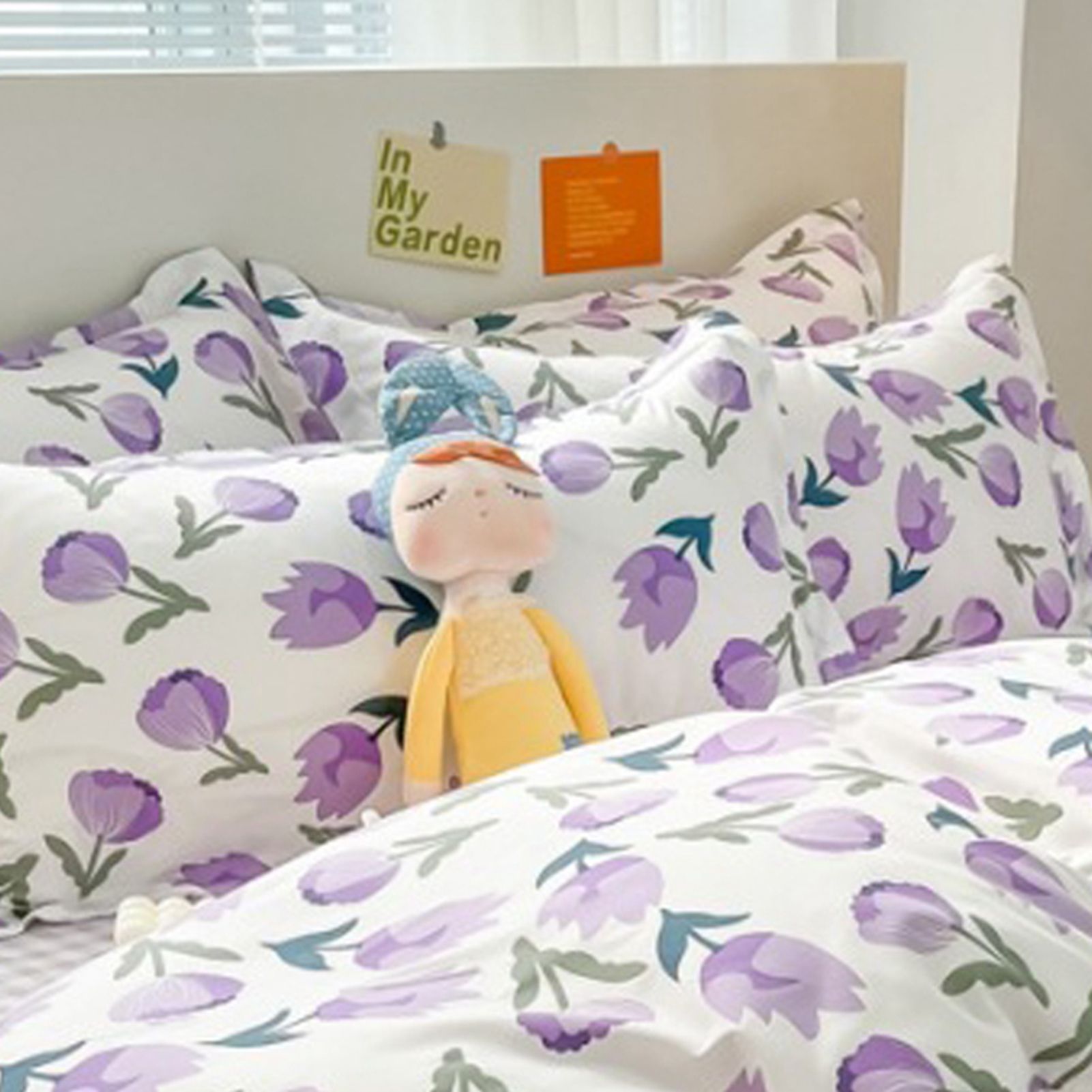 Home Bed Set 4pcs Thickened Brushed Simple Style Breathable Skin Friendly Cotton Bedding Comforter Sets - Image 5