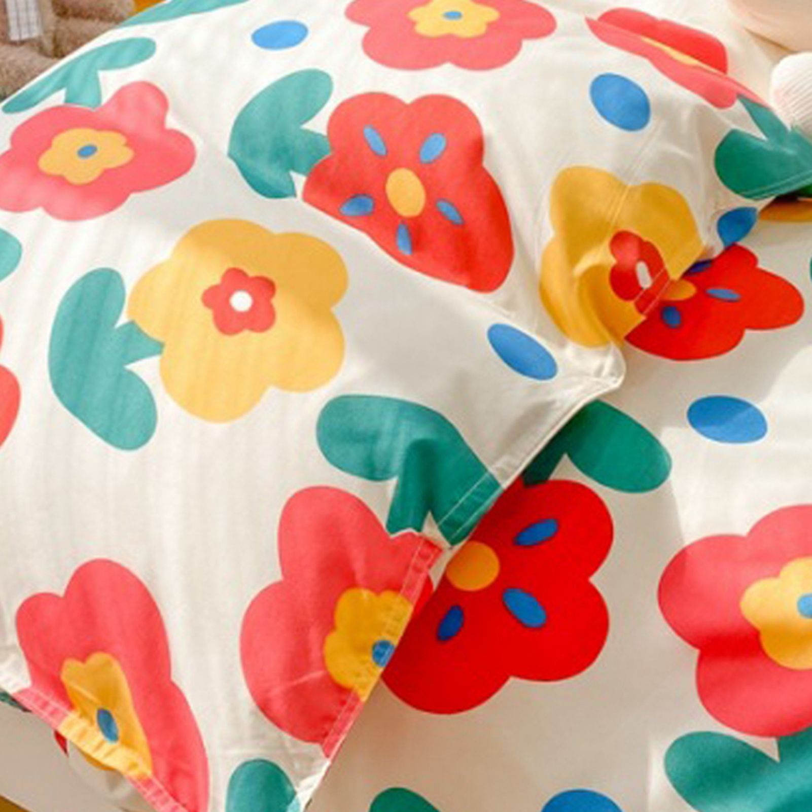 Home Bed Set 4pcs Thickened Brushed Simple Style Breathable Skin Friendly Cotton Bedding Comforter Sets - Image 2