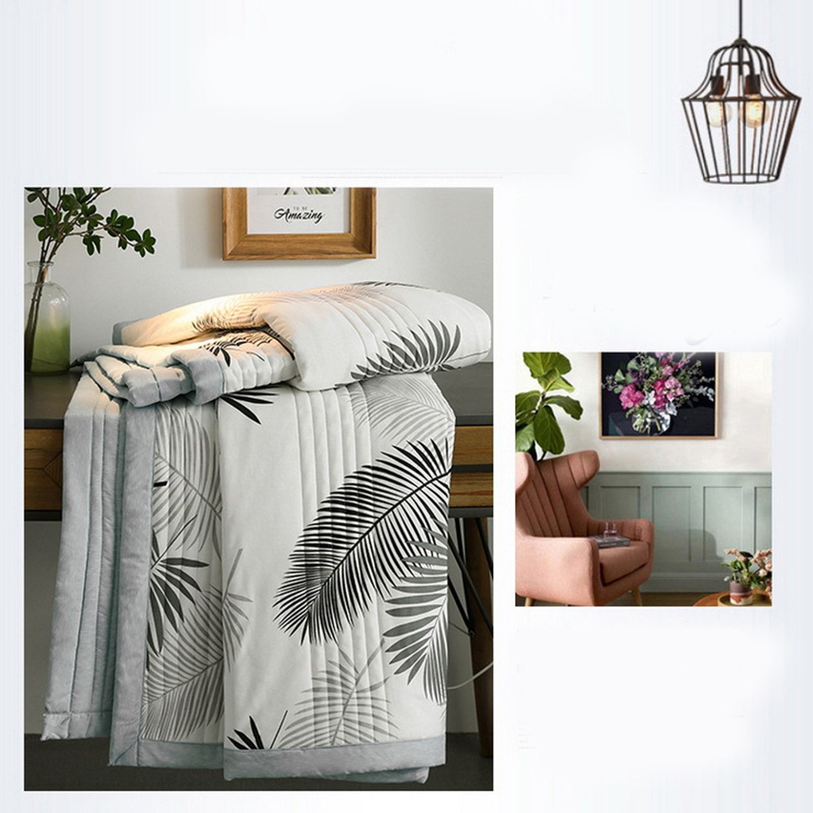 Air Conditioner Quilt Washable Cotton Lightweight Quilt Summer Comforter for Children Adult Type 1 150x200cm - Image 3