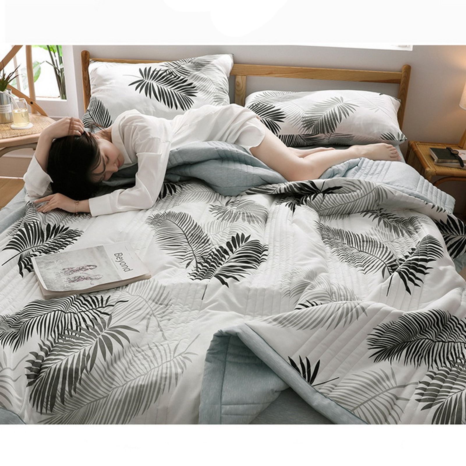 Air Conditioner Quilt Washable Cotton Lightweight Quilt Summer Comforter for Children Adult Type 1 150x200cm - Image 7