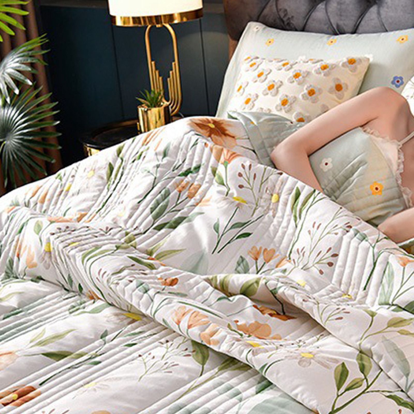 Air Conditioner Quilt Washable Cotton Lightweight Quilt Summer Comforter for Children Adult Type 3 200x230cm - Image 4