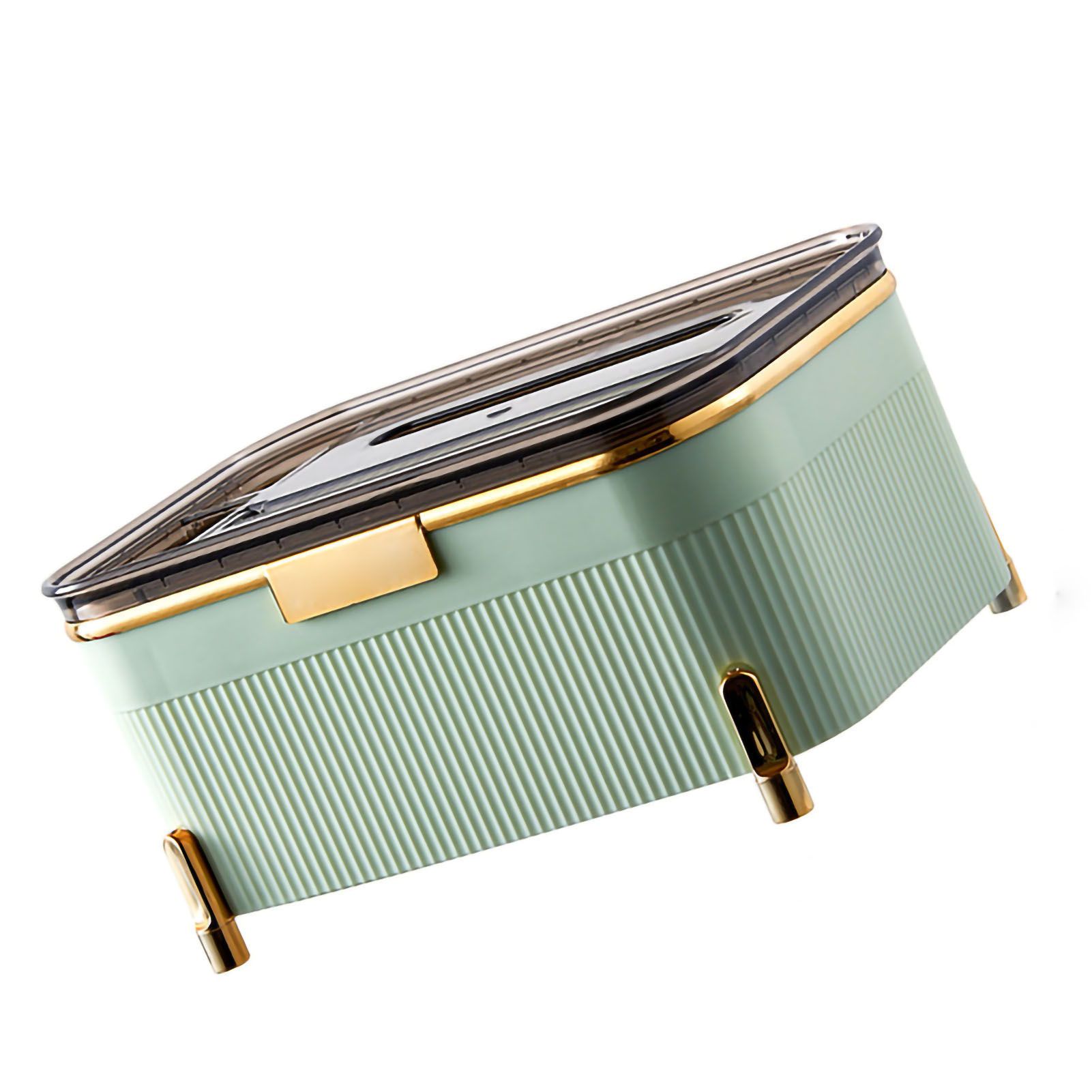 Multifunctional Tissue Box Household Desktop Storage Box Tissue Holder Box for Living Room Office Light Green - Image 2