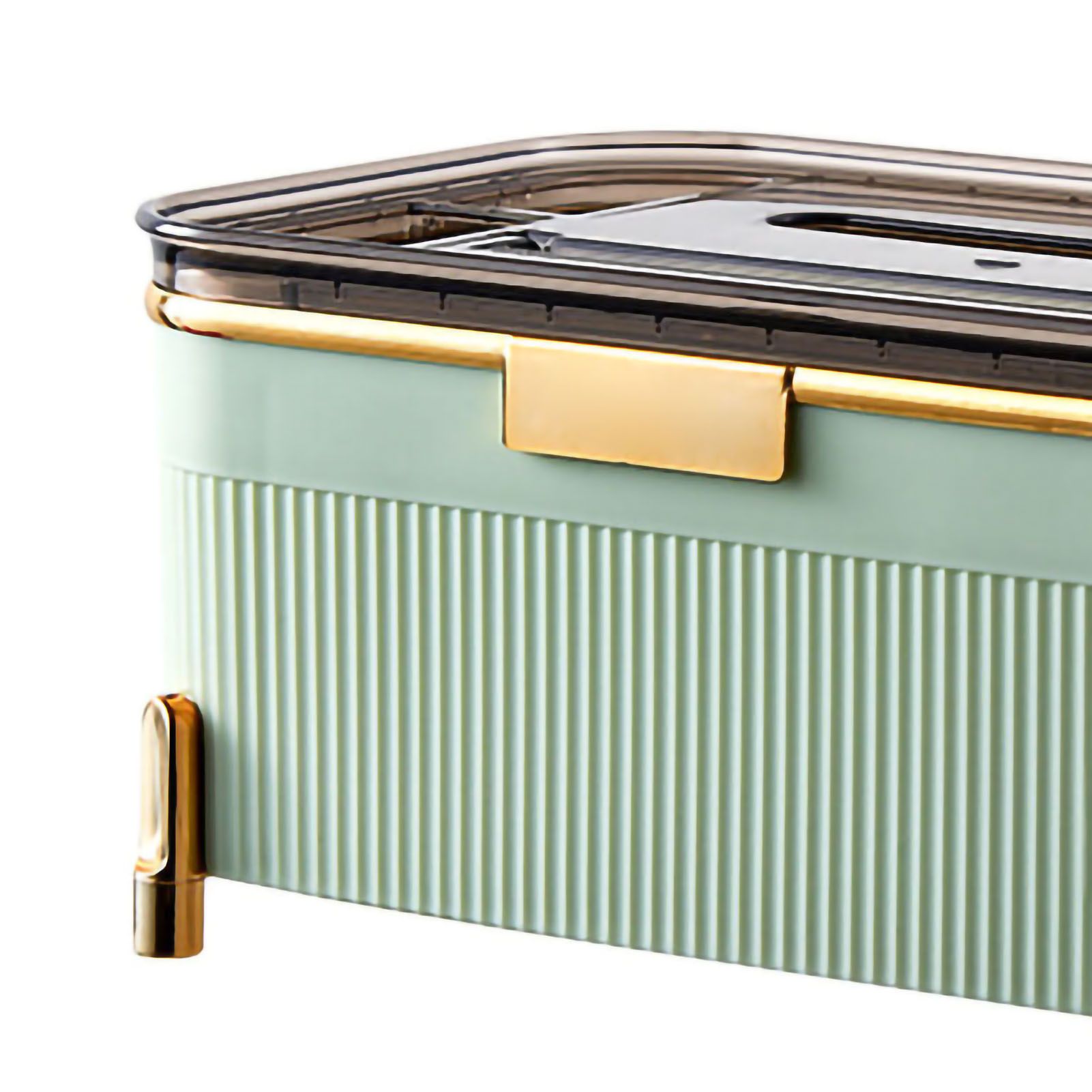 Multifunctional Tissue Box Household Desktop Storage Box Tissue Holder Box for Living Room Office Light Green - Image 4