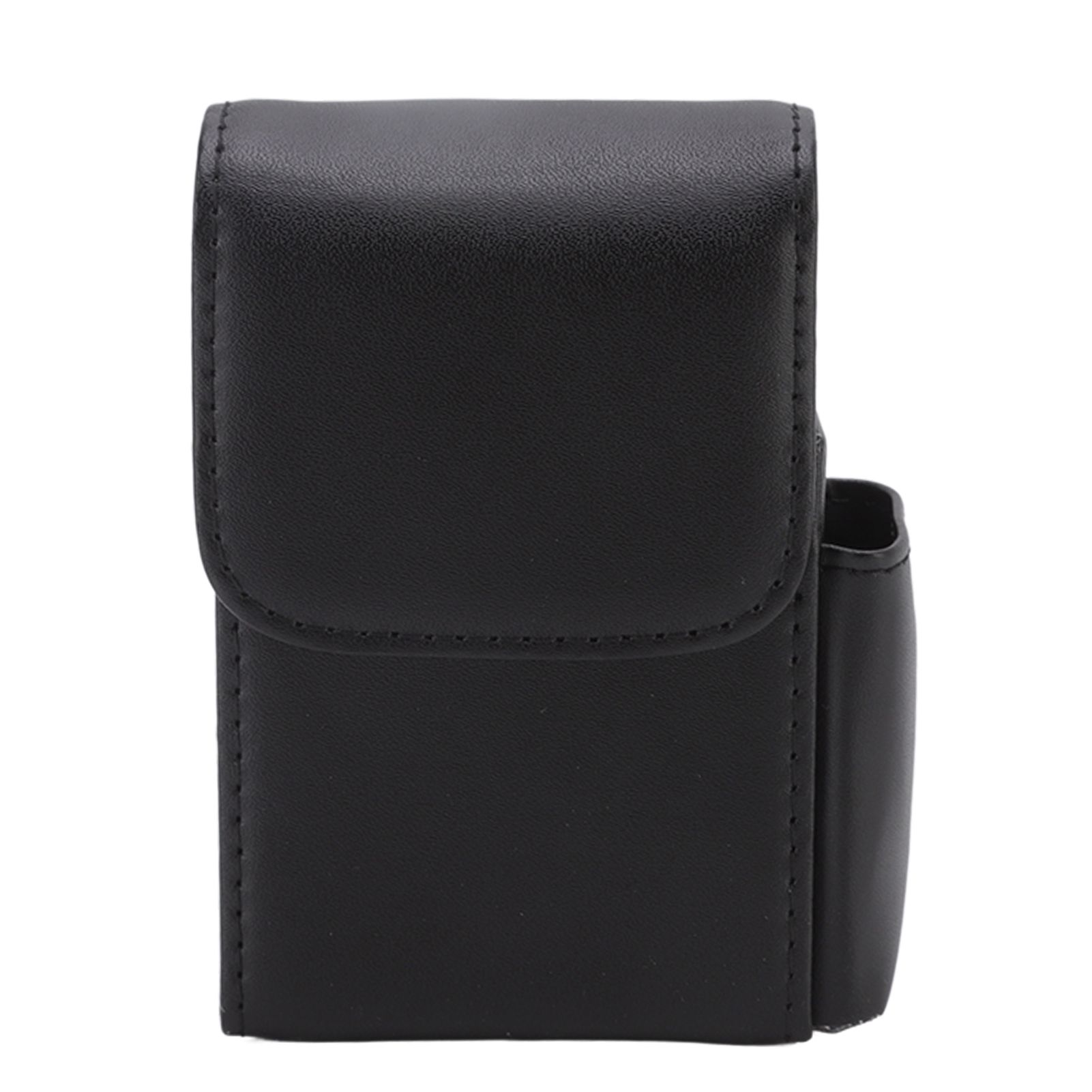 PU Cigarette Case with Lighter Holder 20 Packs Cigarette Box Wallet Design for Men Smoke Tools Black - Image 8