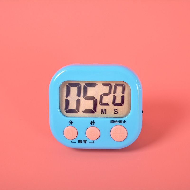 Digital Clock Timer Classroom Kitchen Magnetic Stopwatch for Kids Cooking Baking Boiling Egg Sports Blue - Image 4