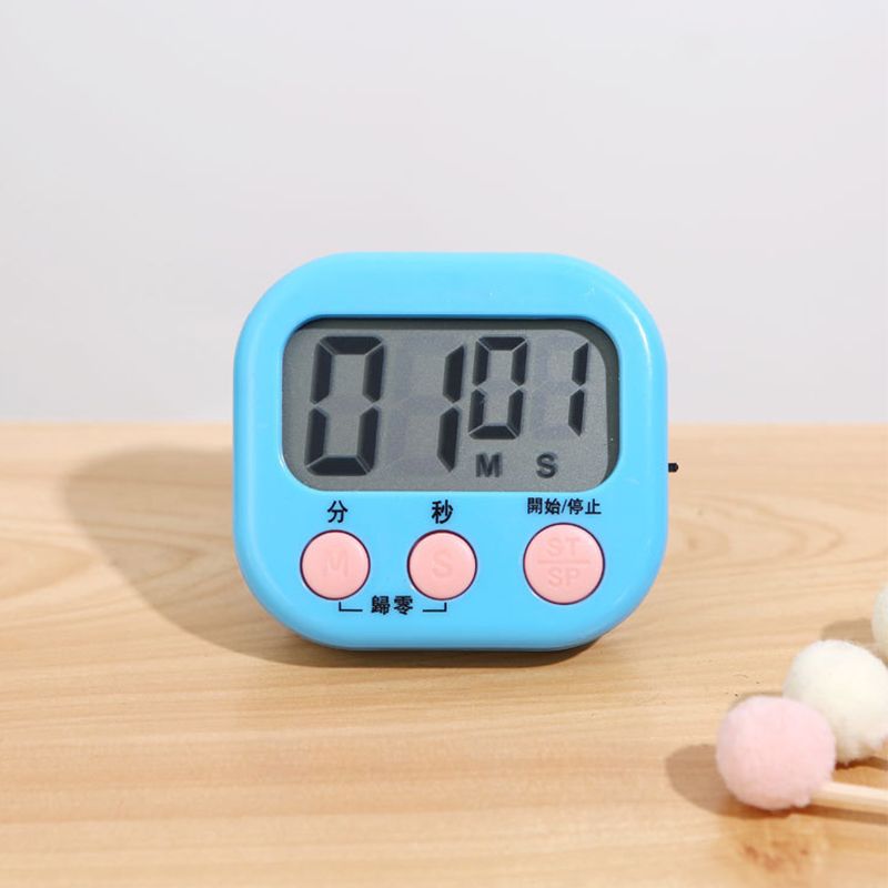 Digital Clock Timer Classroom Kitchen Magnetic Stopwatch for Kids Cooking Baking Boiling Egg Sports Blue - Image 5