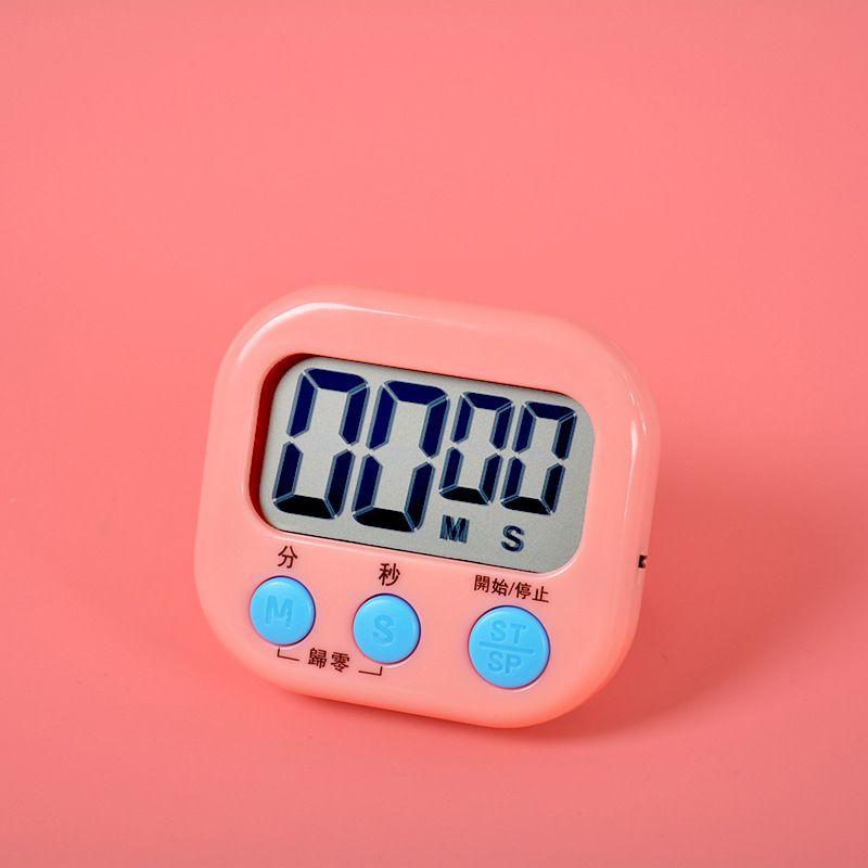 Digital Clock Timer Classroom Kitchen Magnetic Stopwatch for Kids Cooking Baking Boiling Egg Sports Pink - Image 4
