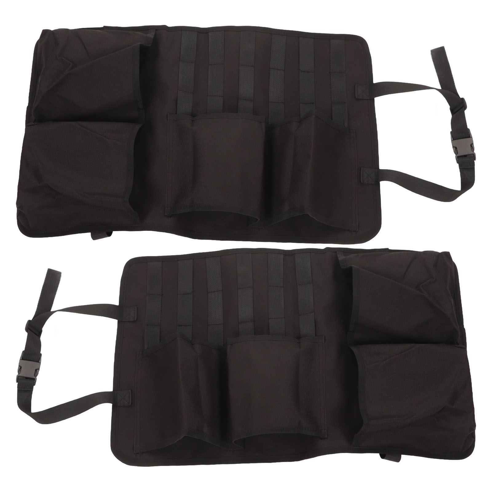 2PCS Auto Seat Organizer Oxford Cloth Waterproof Easy Cleaning Odor Free Backseat Car Organizer Black - Image 6