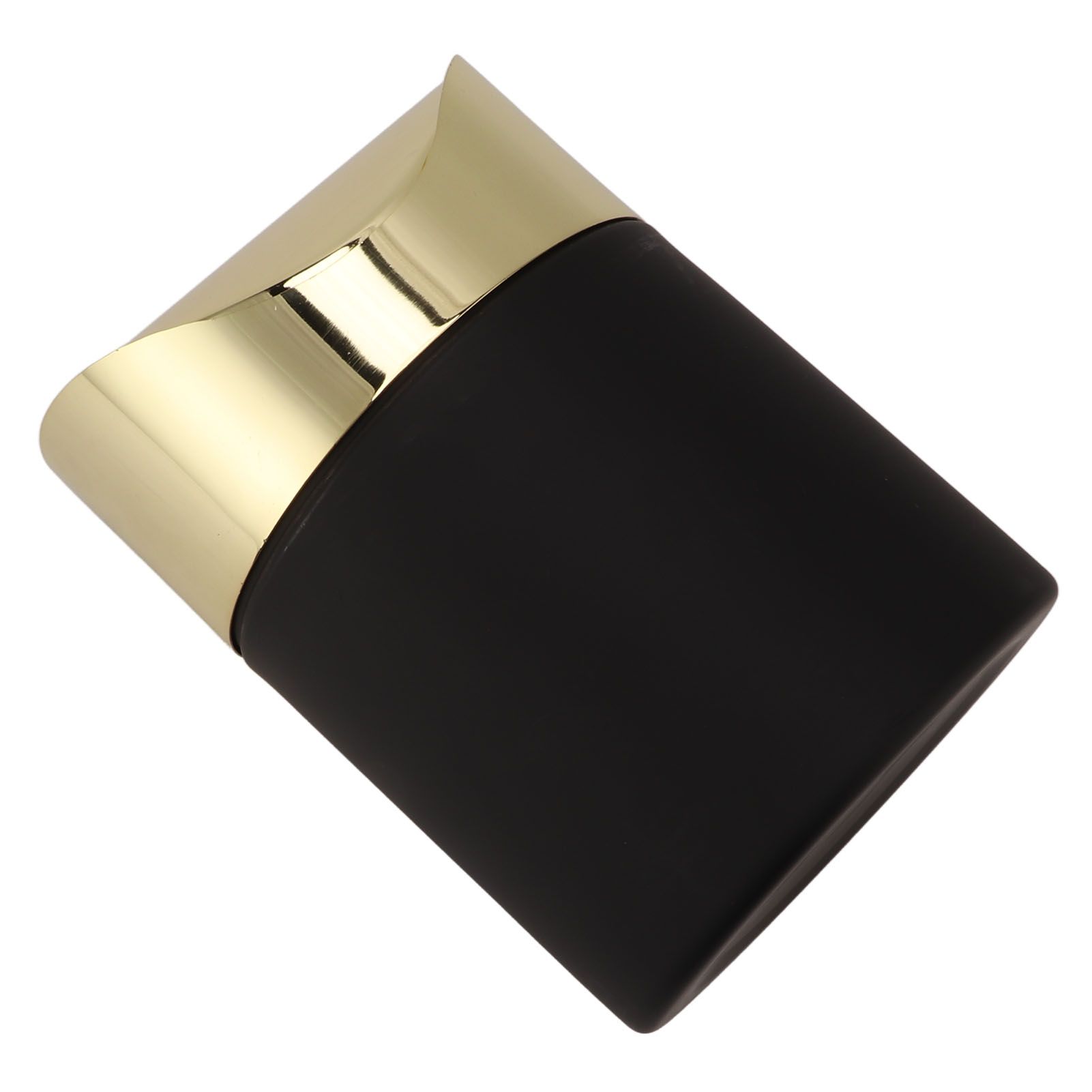 Desktop Trash Can Stainless Steel Household Mini Trash Basket Clamshell Paper Basket with Gold Lid - Image 2