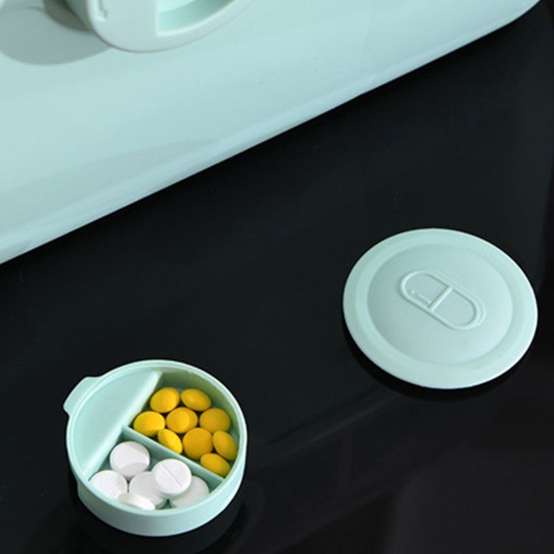 Medicine Storage Box Plastic Multi Layer Large Capacity Medicine Cabinet for Household Green(medium) - Image 3
