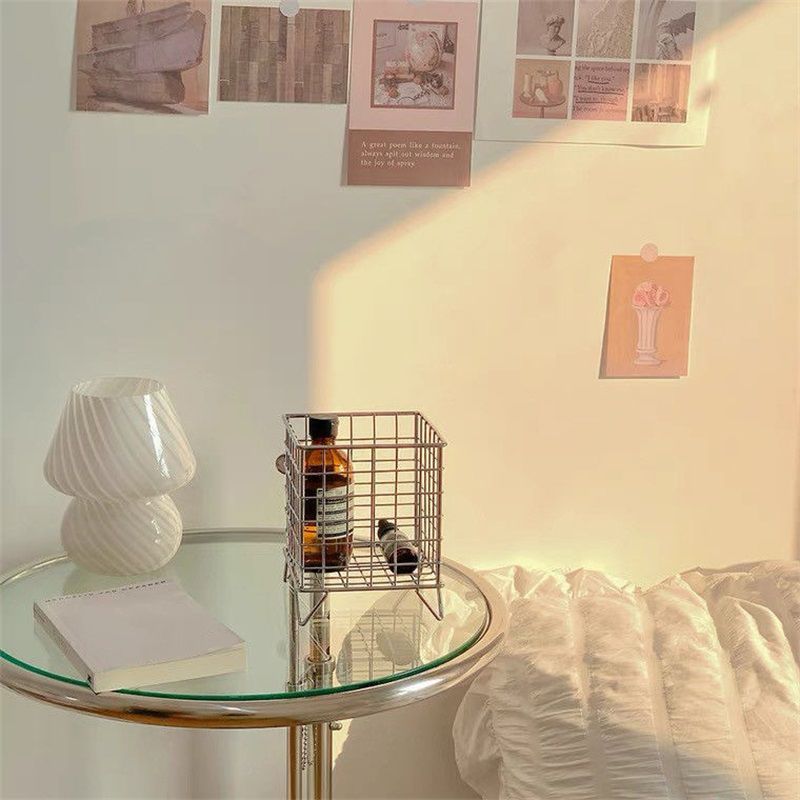 Storage Basket Stainless Steel Mesh Open Design Storage Container for Home Office Dorm Silver - Image 3