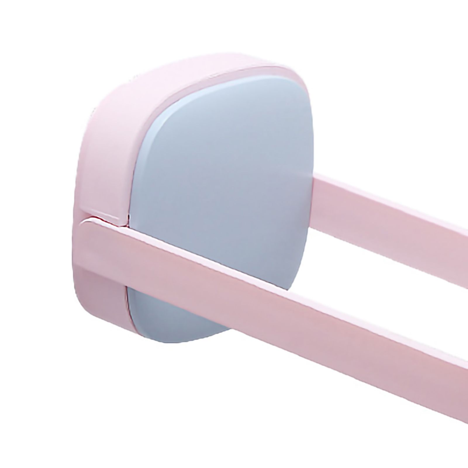 U Shape Hanger Holder Rack Rounded Corner Foldable Wall Mounted Hanger Rack For Bathroom Balcony Blue Pink - Image 3
