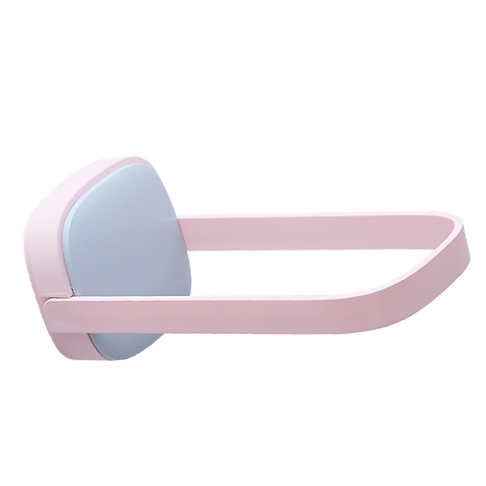 U Shape Hanger Holder Rack Rounded Corner Foldable Wall Mounted Hanger Rack For Bathroom Balcony Blue Pink - Image 4