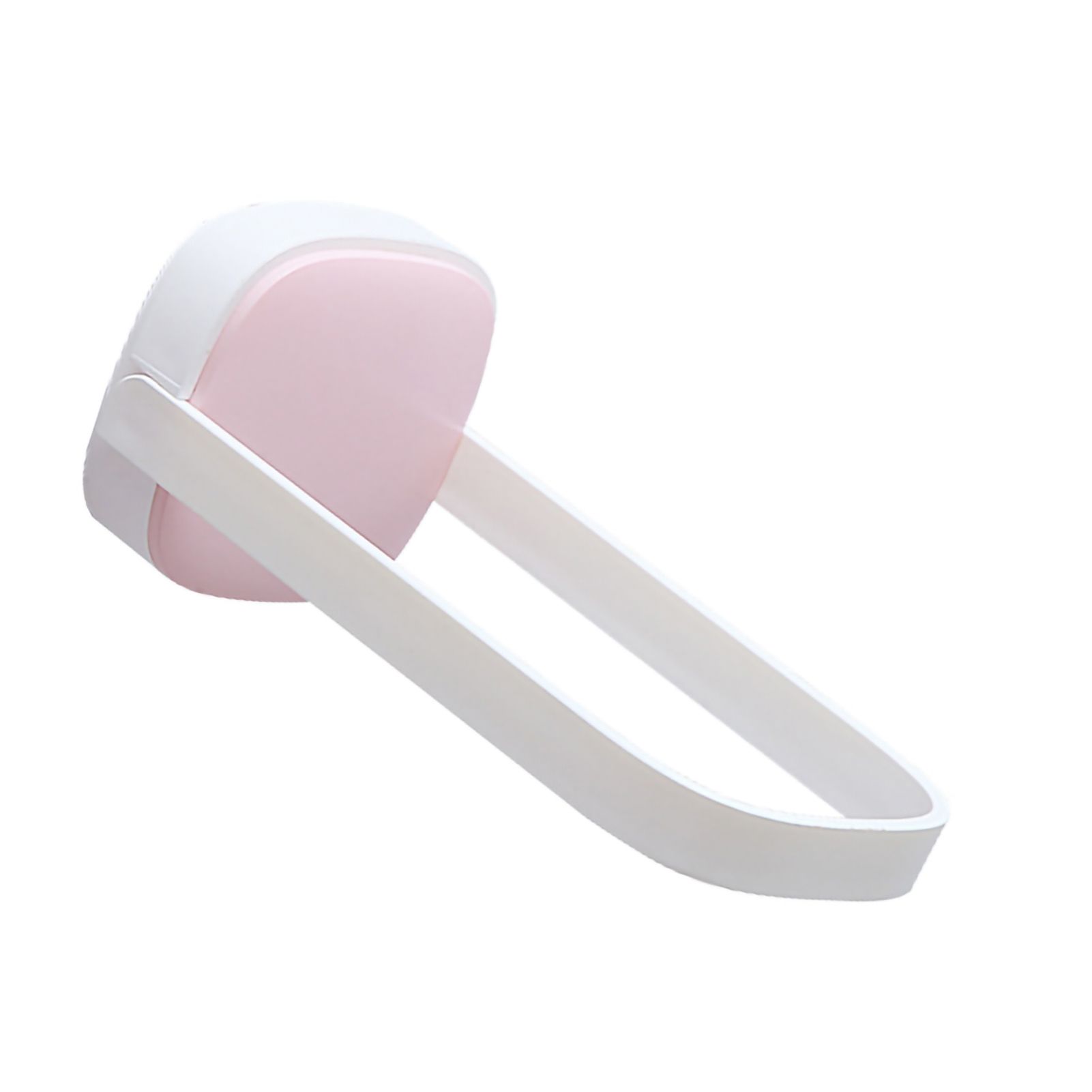 U Shape Hanger Holder Rack Rounded Corner Foldable Wall Mounted Hanger Rack For Bathroom Balcony Pink White - Image 4