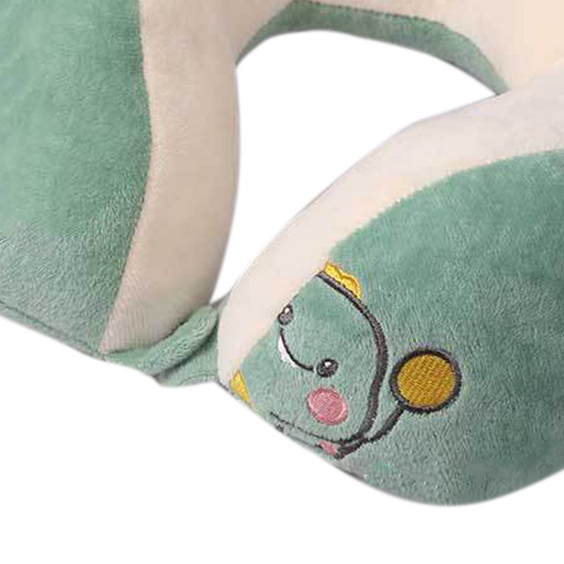 U Shaped Neck Pillow Portable Cute Head Pillow for Office Nap Travel Car Sleeping Double Embroidery Dinosaur - Image 3