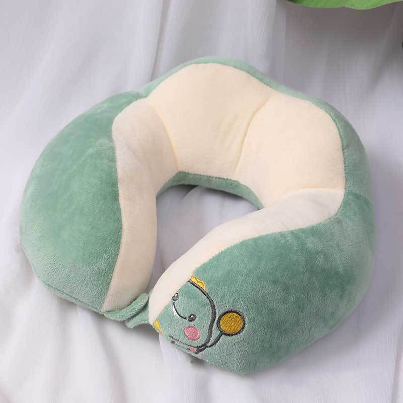 U Shaped Neck Pillow Portable Cute Head Pillow for Office Nap Travel Car Sleeping Double Embroidery Dinosaur - Image 5