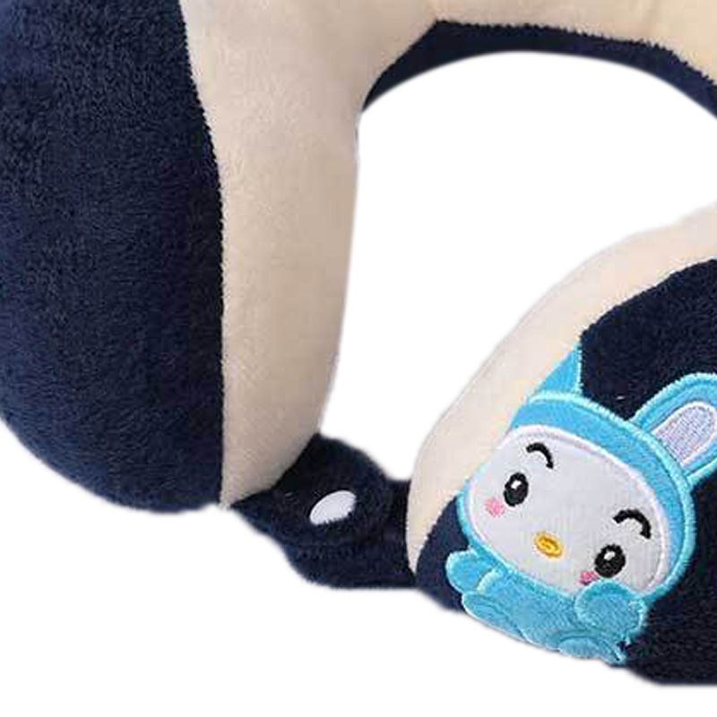 U Shaped Neck Pillow Portable Cute Head Pillow for Office Nap Travel Car Sleeping Double Embroidery Rabbit - Image 3