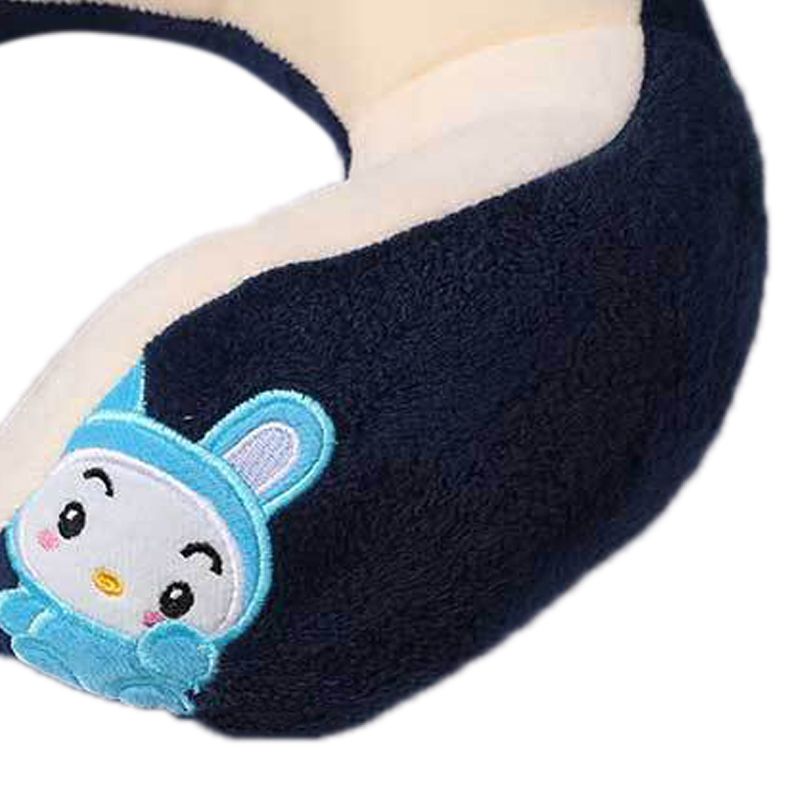 U Shaped Neck Pillow Portable Cute Head Pillow for Office Nap Travel Car Sleeping Double Embroidery Rabbit - Image 4