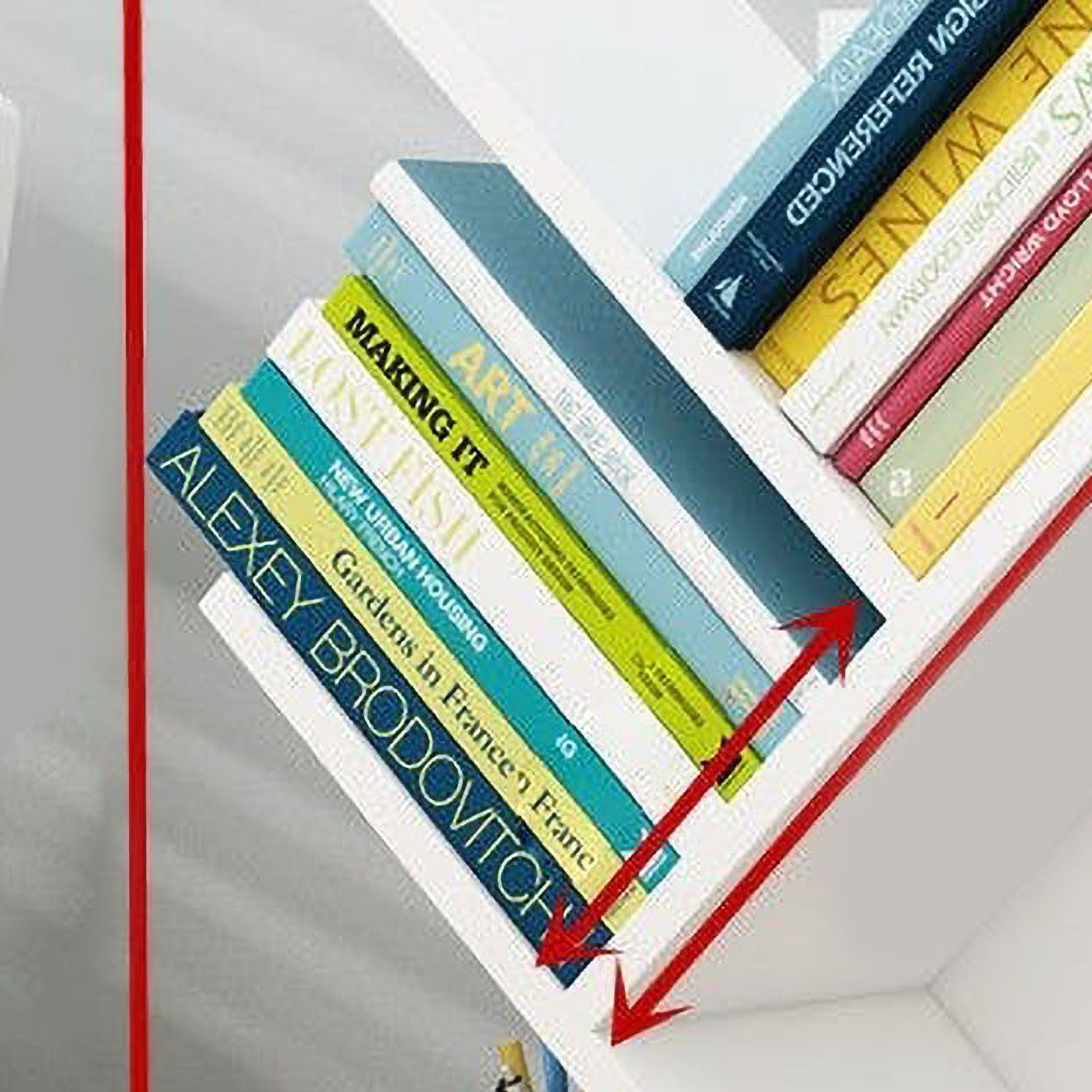 Tree Bookshelf Solid Wood Ingenious 3 Tier Space Saving Book Storage Organizer Shelves for Office Home School White - Image 4