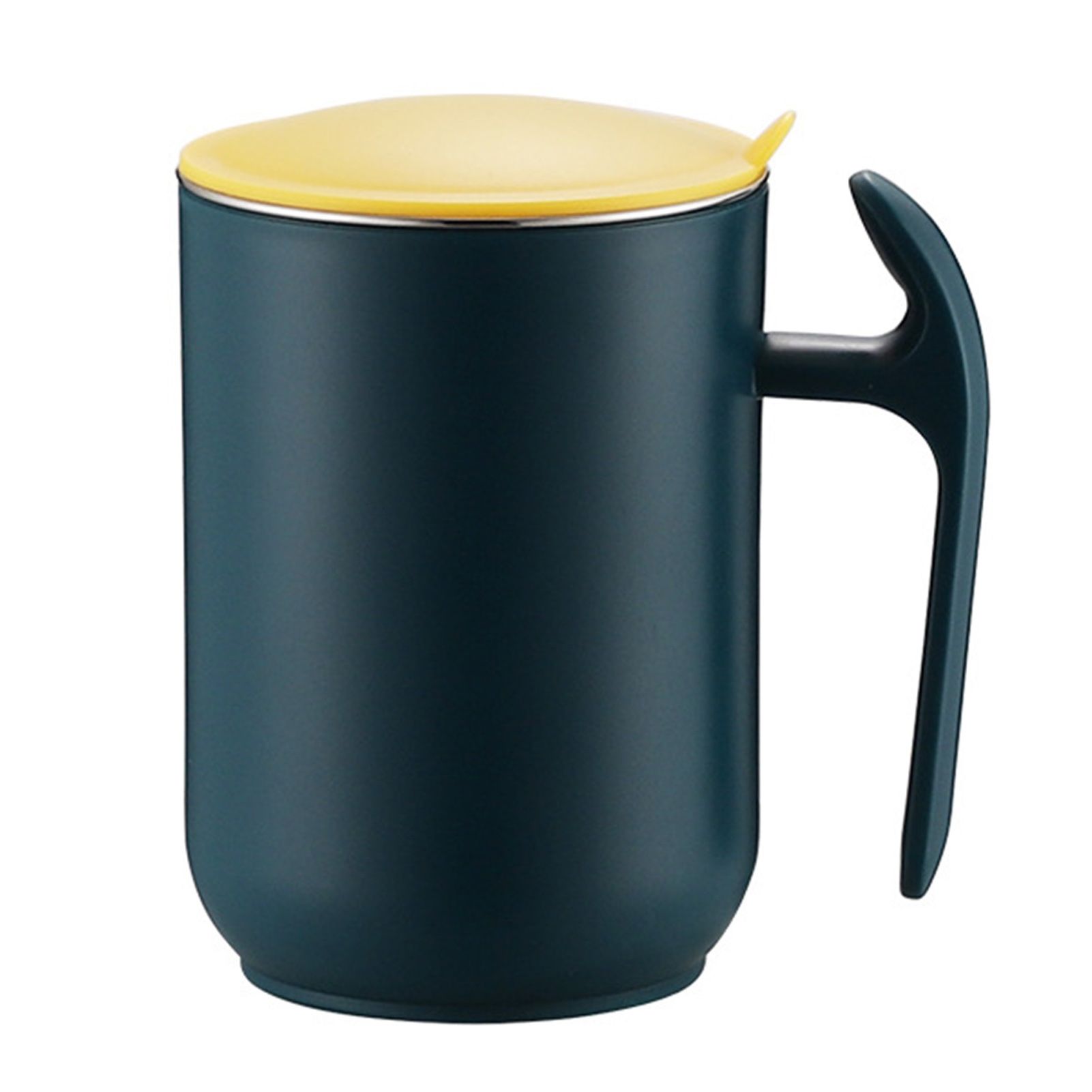550ml Stainless Steel Double Walled Mugs Leakproof Prevent Scalding Frosted Insulated Coffee Mugs for Home Cafe Office Dark Green 550ml - Image 1