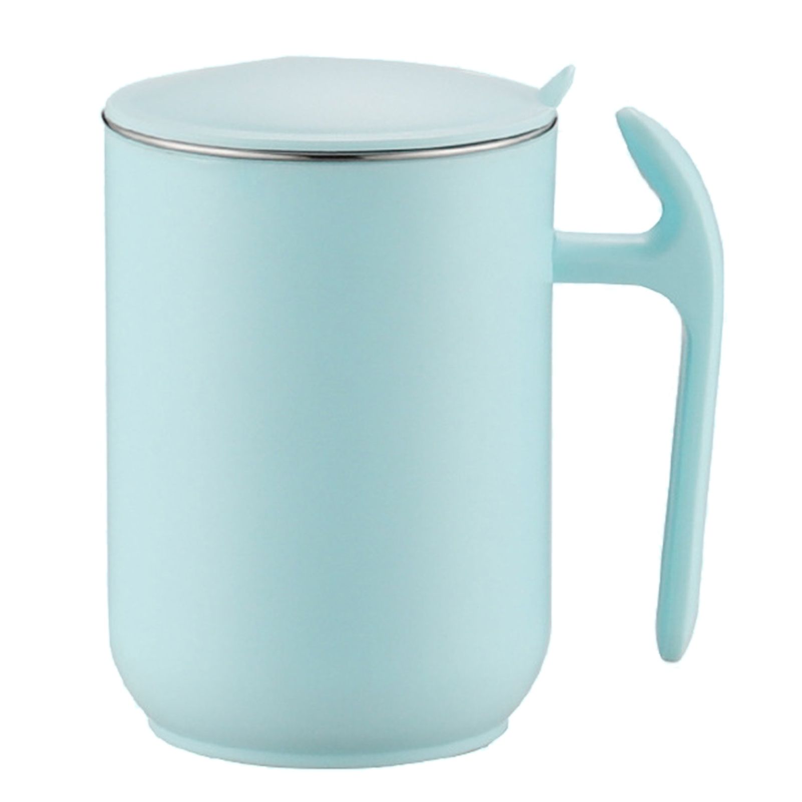 550ml Stainless Steel Double Walled Mugs Leakproof Prevent Scalding Frosted Insulated Coffee Mugs for Home Cafe Office Sky Blue 550ml - Image 1