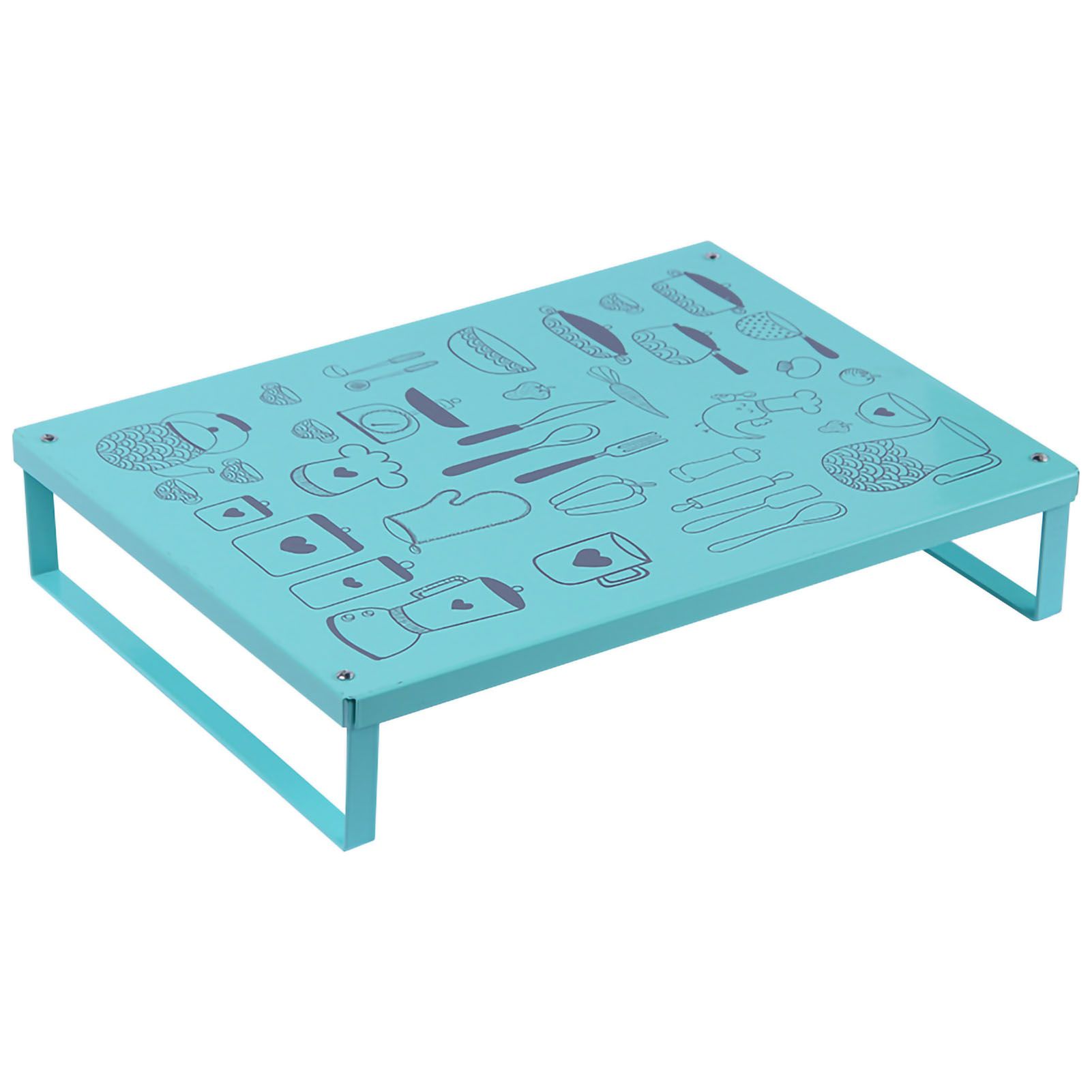 Induction Cooker Shelf Bracket Stylish Simple Gas Stove Cover Base Shelf for Kitchen Green - Image 1