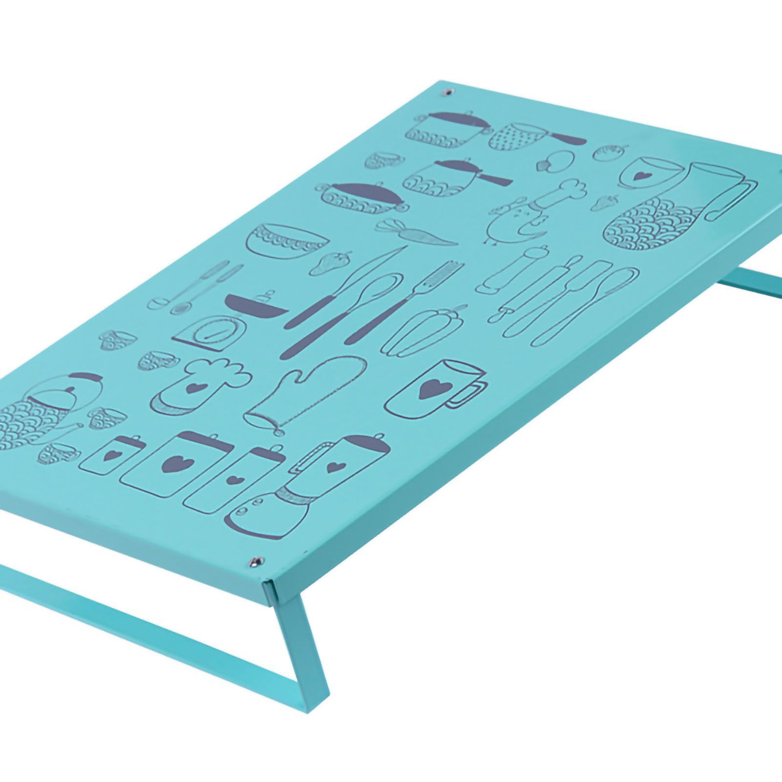 Induction Cooker Shelf Bracket Stylish Simple Gas Stove Cover Base Shelf for Kitchen Green - Image 4